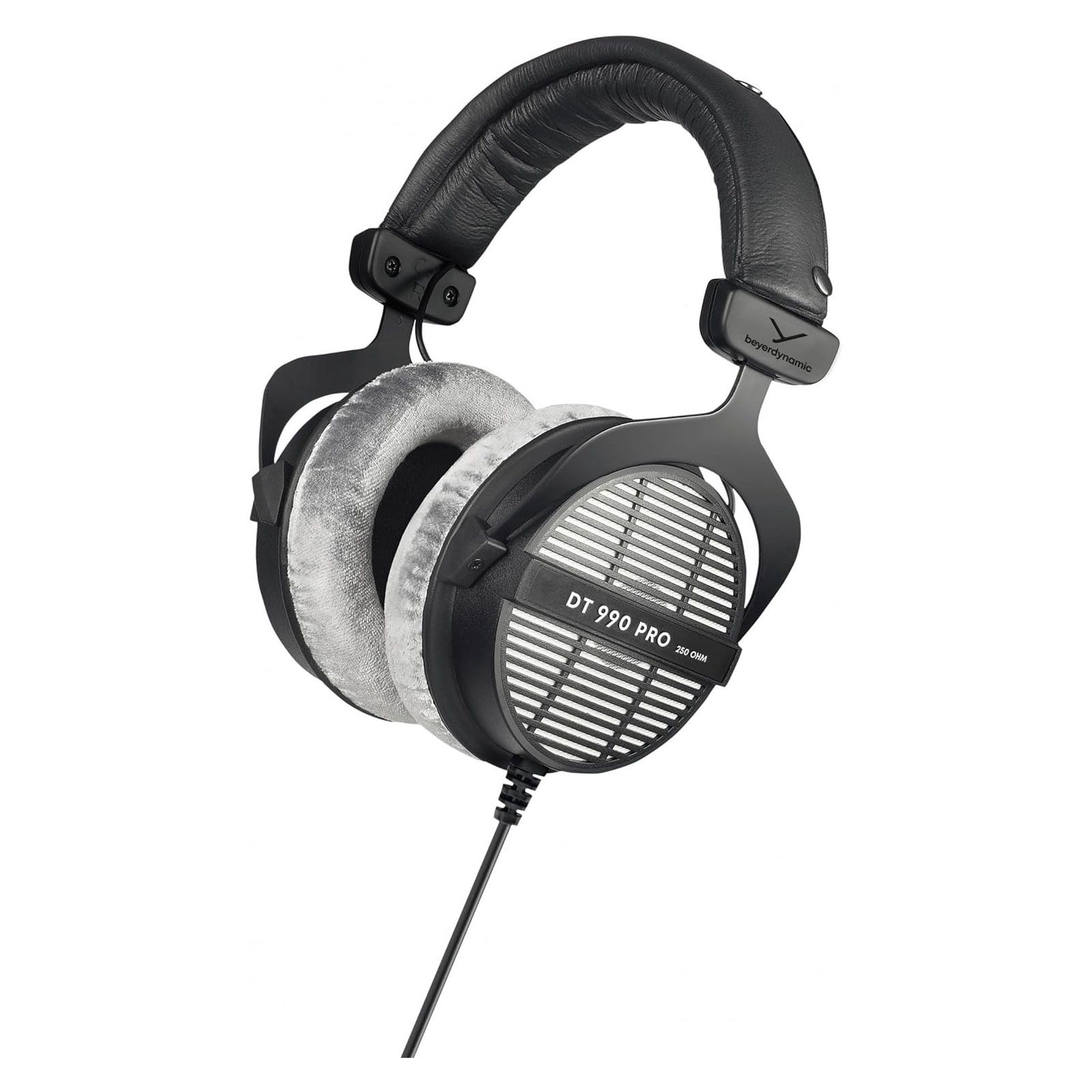 beyerdynamic Kabelgebundener Studio-Kopfhörer 250 Ohm "DT 990 Pro", silbergrau (00226165) (schwarz/grau, 3.5 mm)
