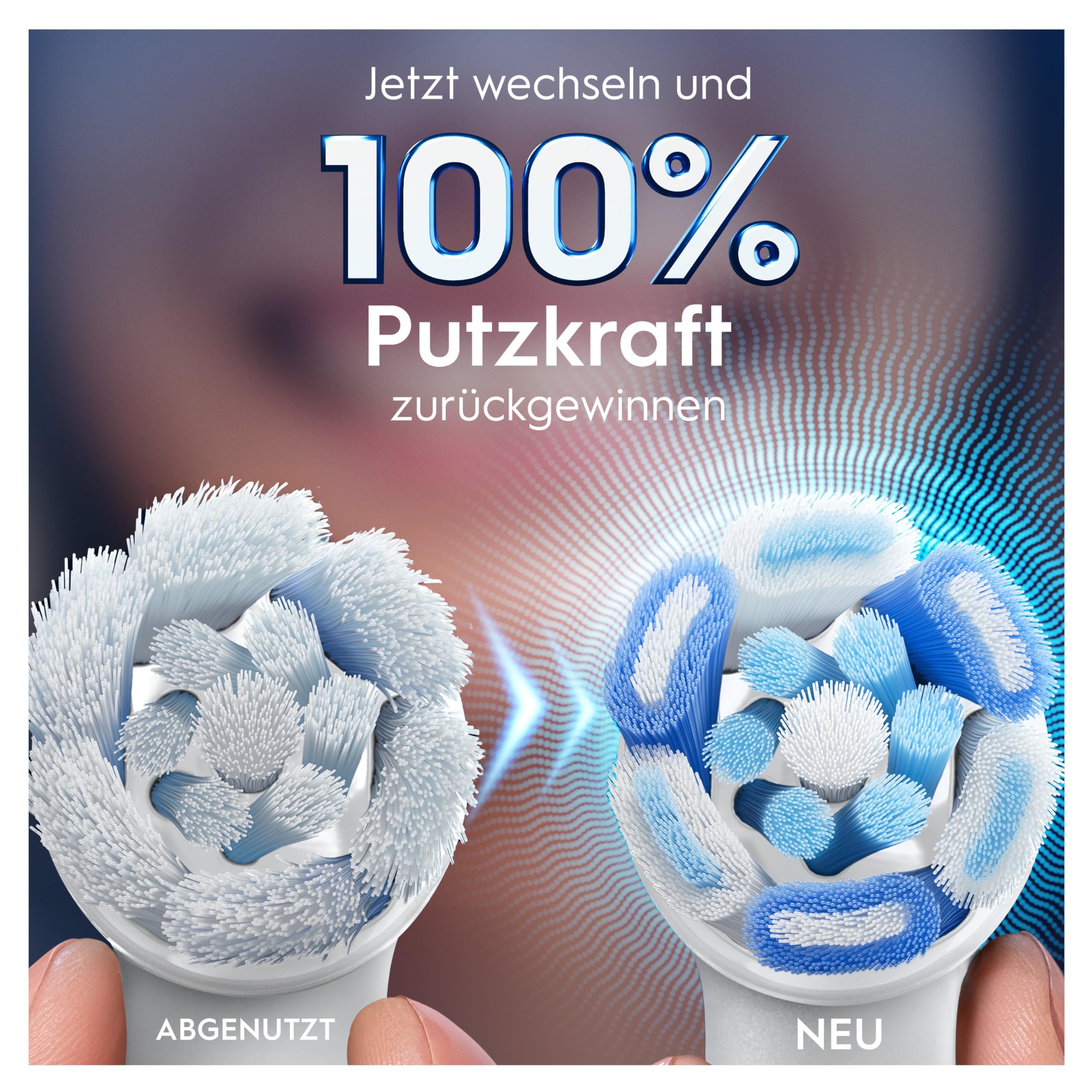 Oral-B iO Ultimative Reinigung, Original Aufsteckbürsten, Weiß, 2er