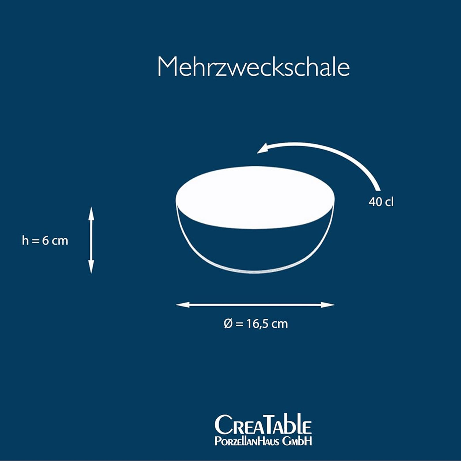 CreaTable Nature Collection 21972 Schalen Set, 6-teilig