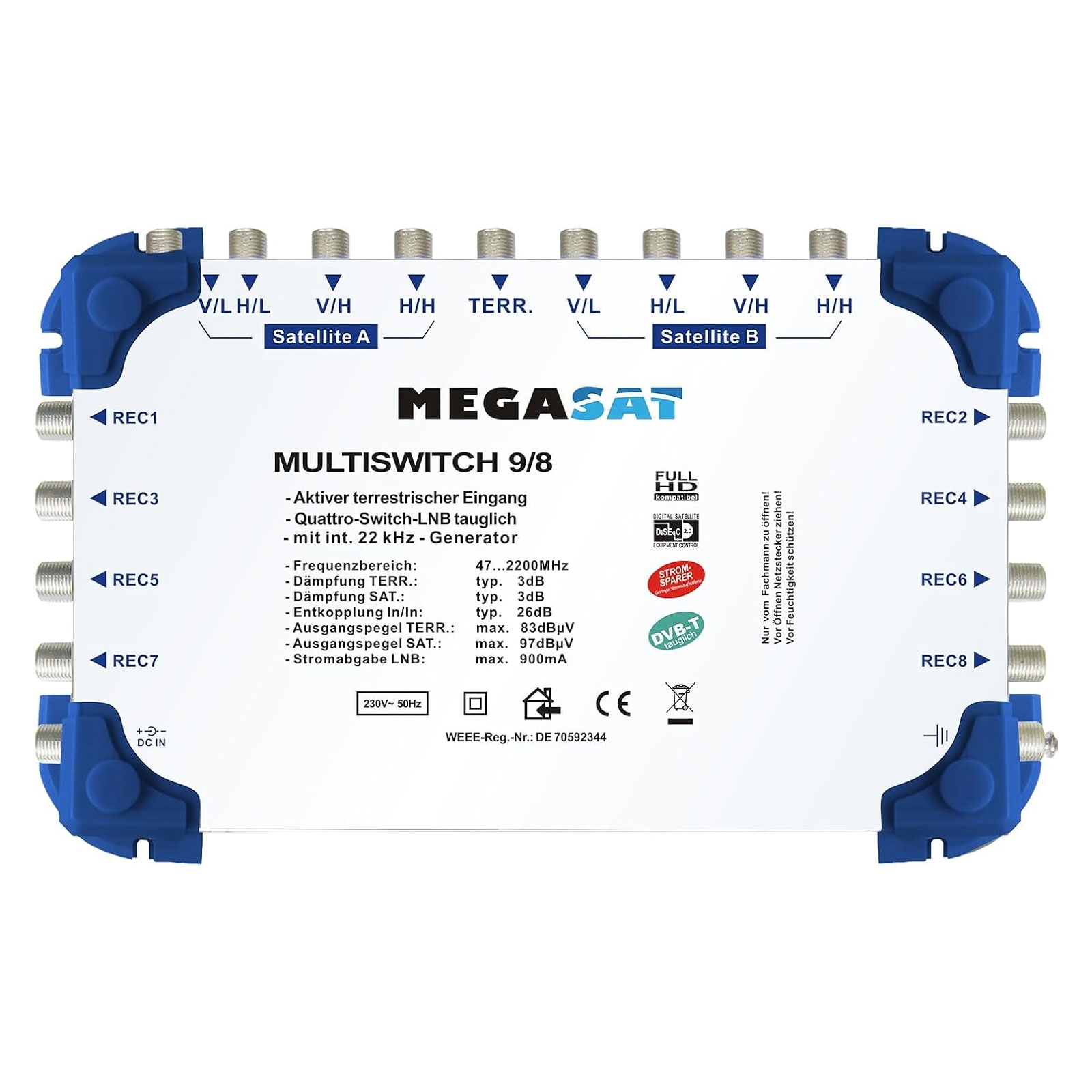 MEGASAT Multischalter 9/8