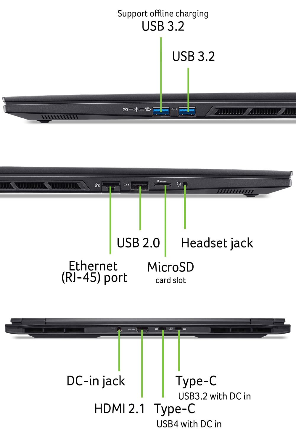 Acer Nitro 16S AI (AN16S-61-R8U7) Gaming Laptop, 16"