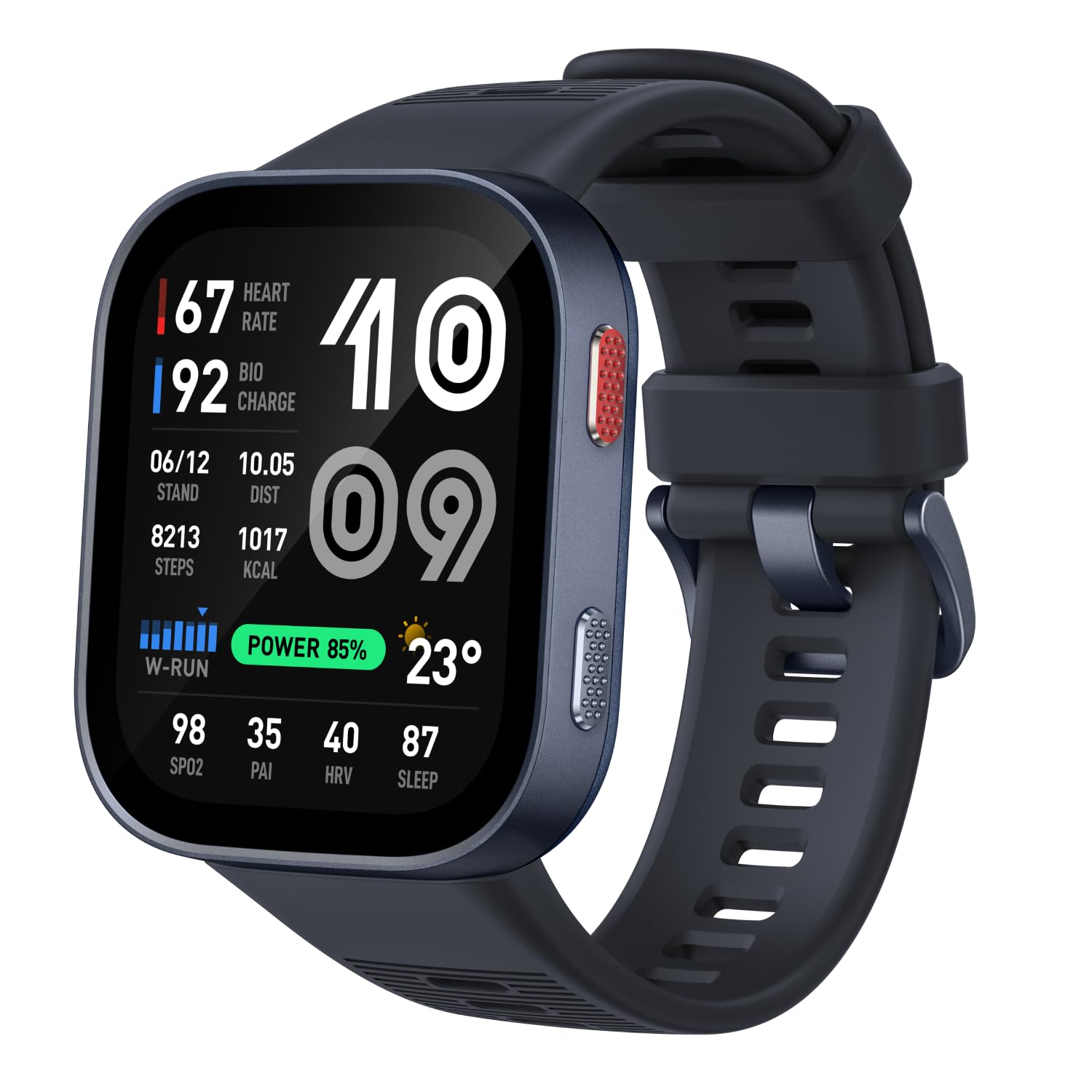 Amazfit Bip Max 50mm Smartwatch, 2.07" AMOLED-Display