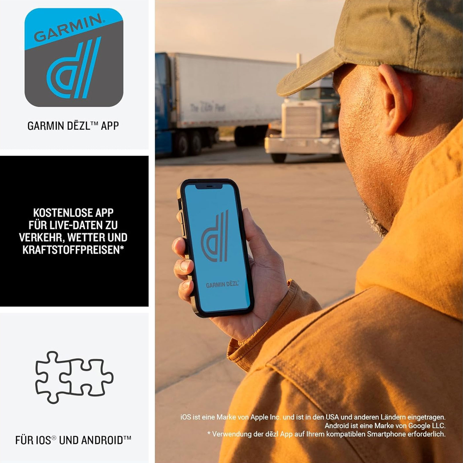 Garmin dēzl LGV820 MT-D - smartes LKW-Navigationsgerät mit 8" (20,3cm) Farbdisplay