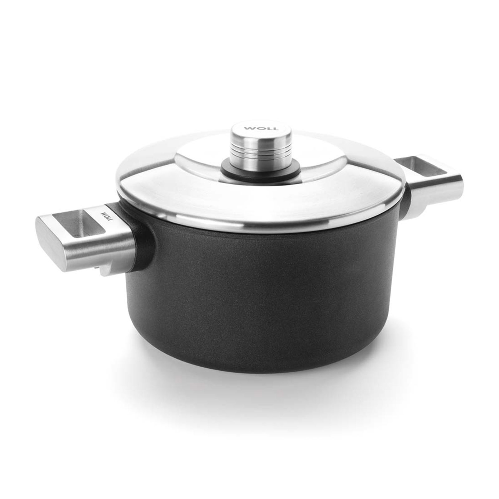 Woll logicPro Gusstöpfe mit Deckel, verschiedene Größen Varianten Edelstahlgriff + Edelstahldeckel, Größe Ø 20 cm