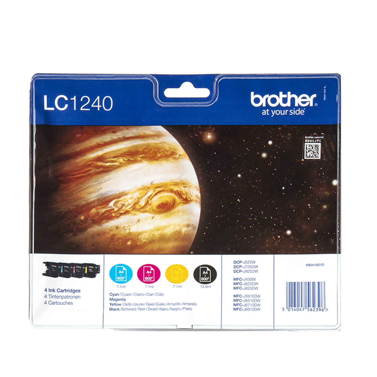 Brother LC1240VALBPDR Tinte für MFCJ6510 Kit