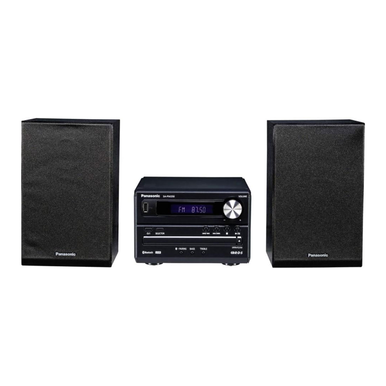 Panasonic Kompaktanlage SC-PM272EG-K schwarz (Bluetooth, USB, CD, DAB+,UKW-Radio, Timer, LCD-Display, Sender-Anzeige)