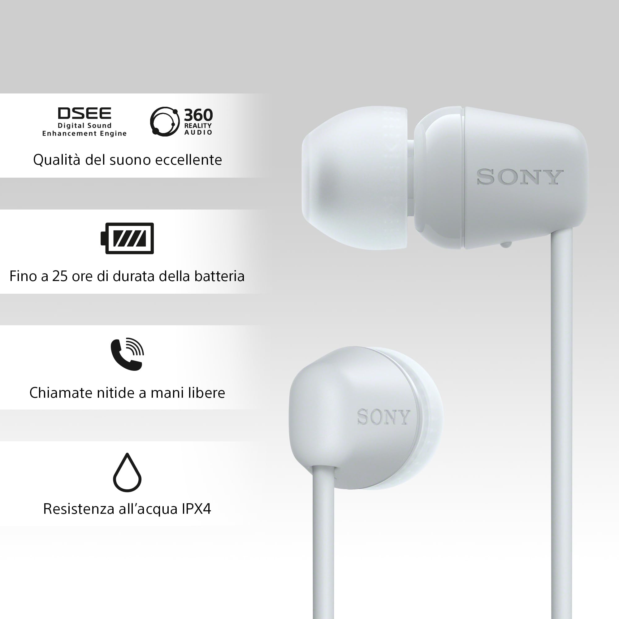 Sony kabellose WI-C100 In-Ear-Kopfhörer