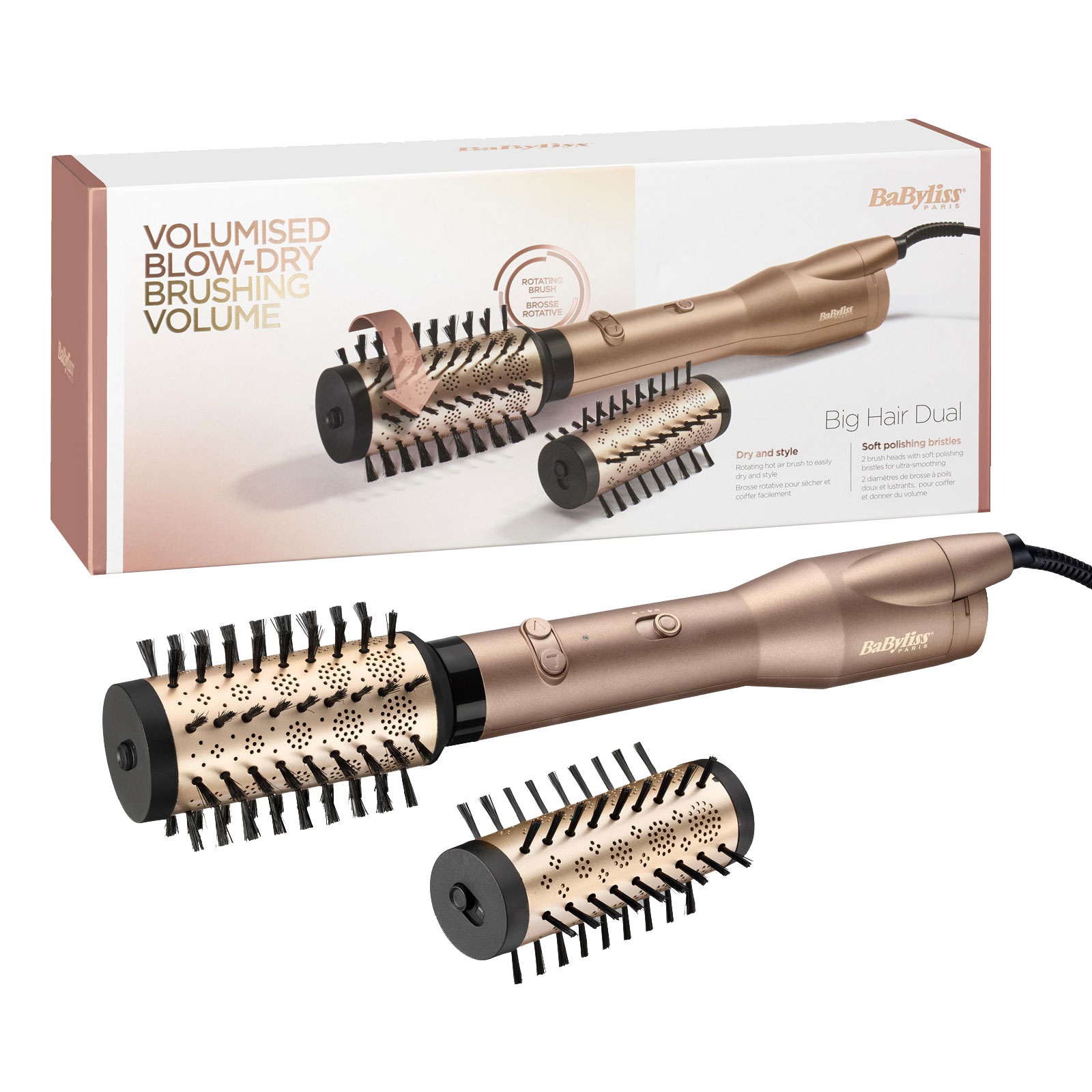 Babyliss AS952E Big Hair Dual Warmluftbürste gold/ schwarz