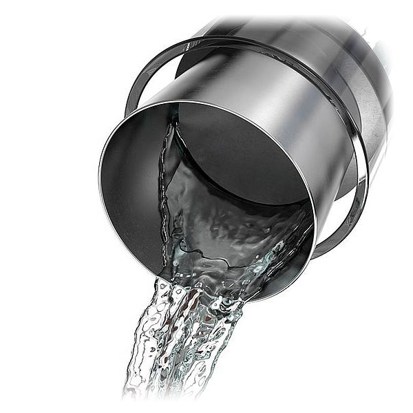 EMSA 514233 FLOW SLIM  Karaffe inkl. Kühlelement Glas/Edelstahl