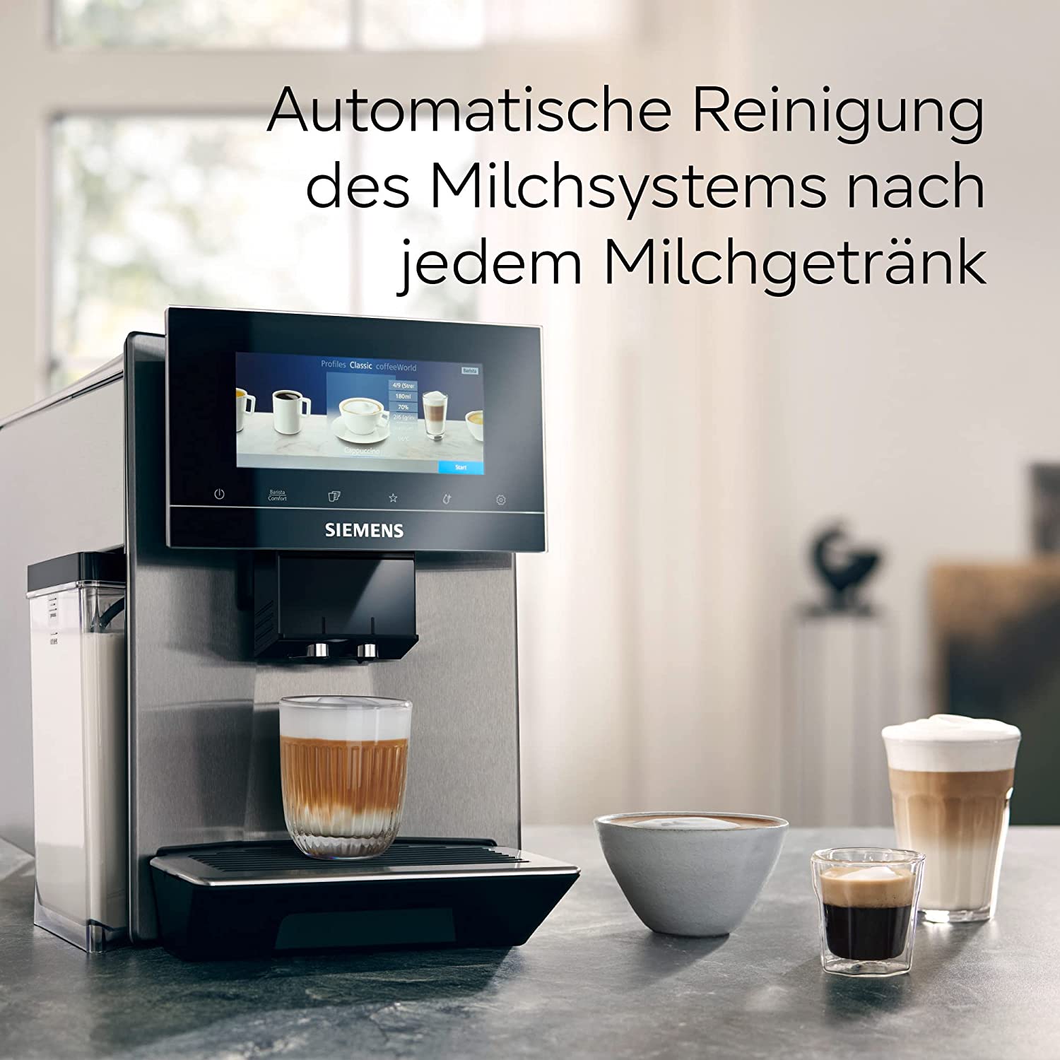 Siemens TQ903D03 Kaffeevollautomat, EQ900, Edelstahl