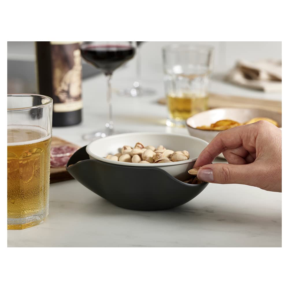 Joseph Joseph Double-Dish Servierschale Oliven Nüsse Grey Pistazie