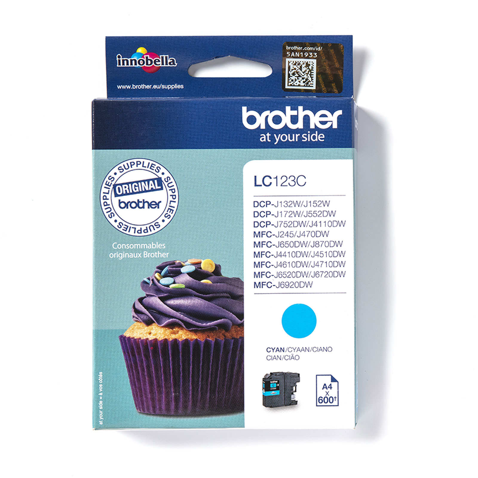 Brother LC123C Tinte für MFCJ4510DW C
