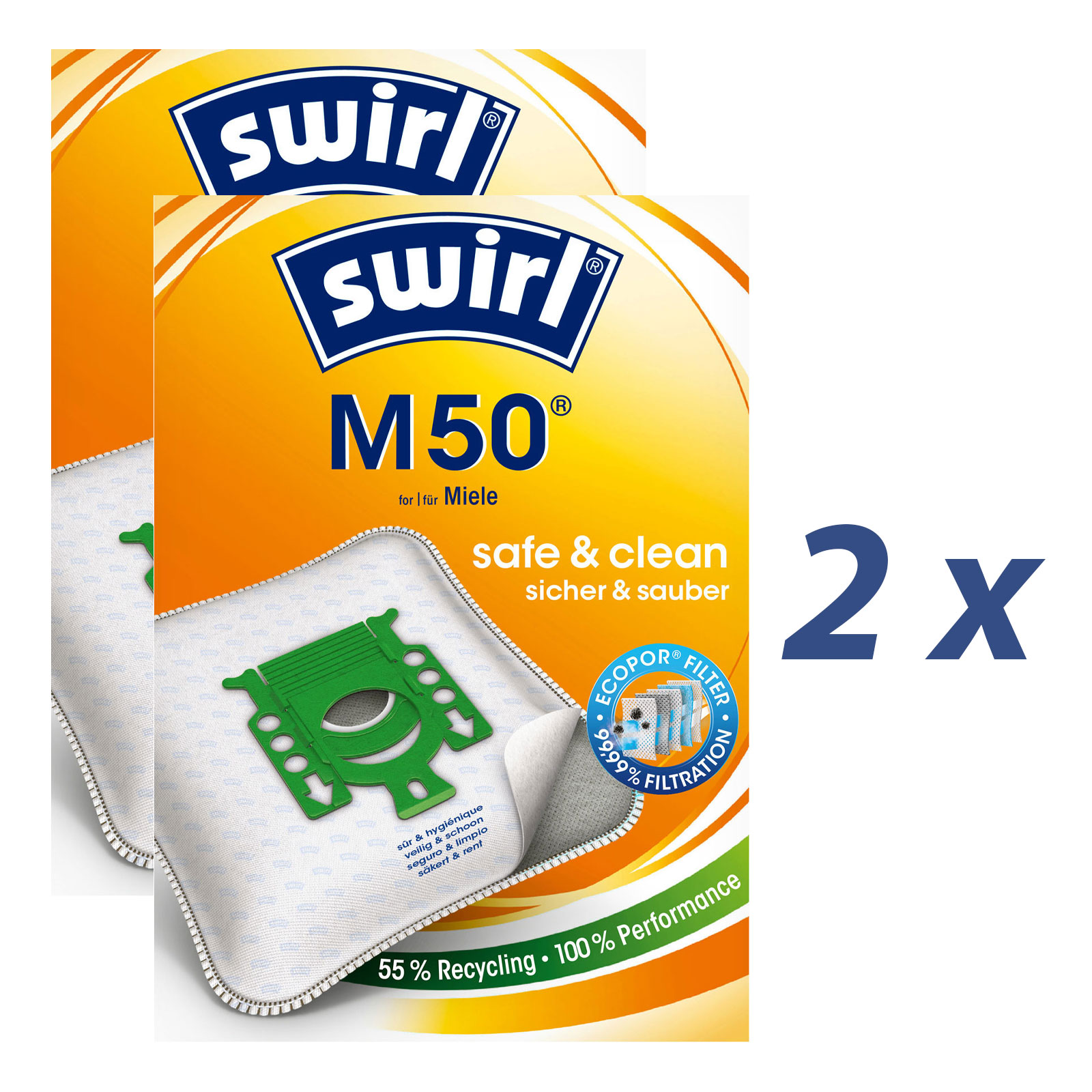 Swirl M50 Staubsaugerbeutel 8 Beutel