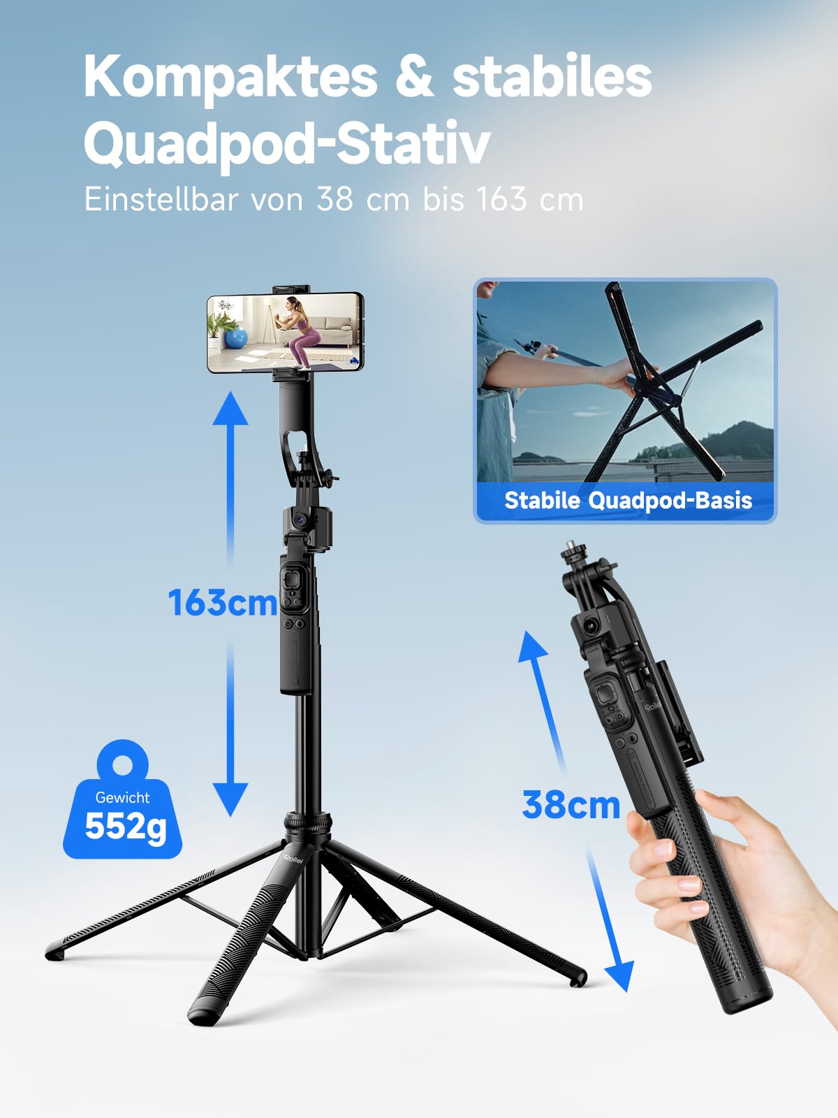 Rollei Easy Creator Quadpod mit AI Tracking