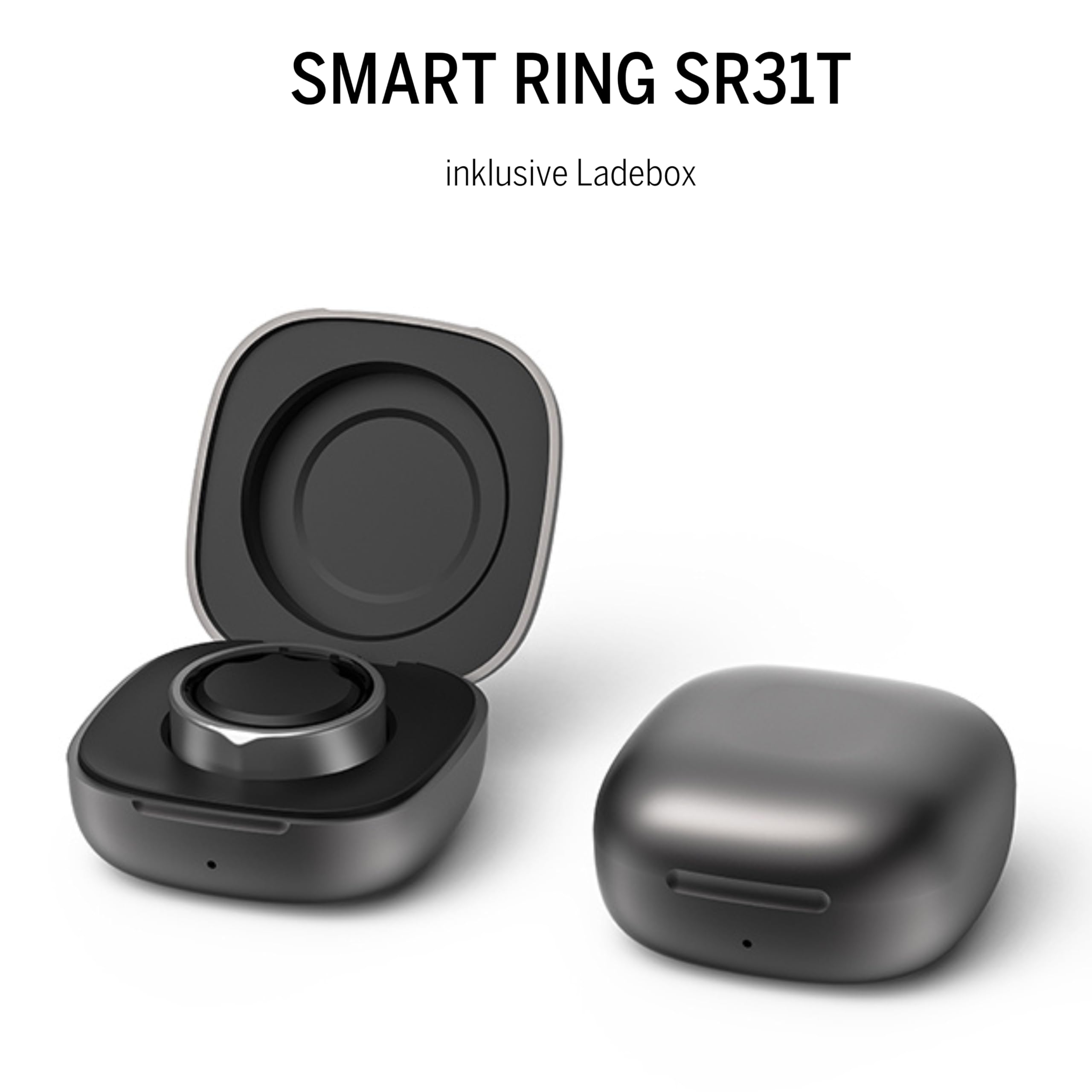 Beafon, felixx, Smart Ring, SR31T, Titanium, schwarz, Größe 12 (67,2mm)