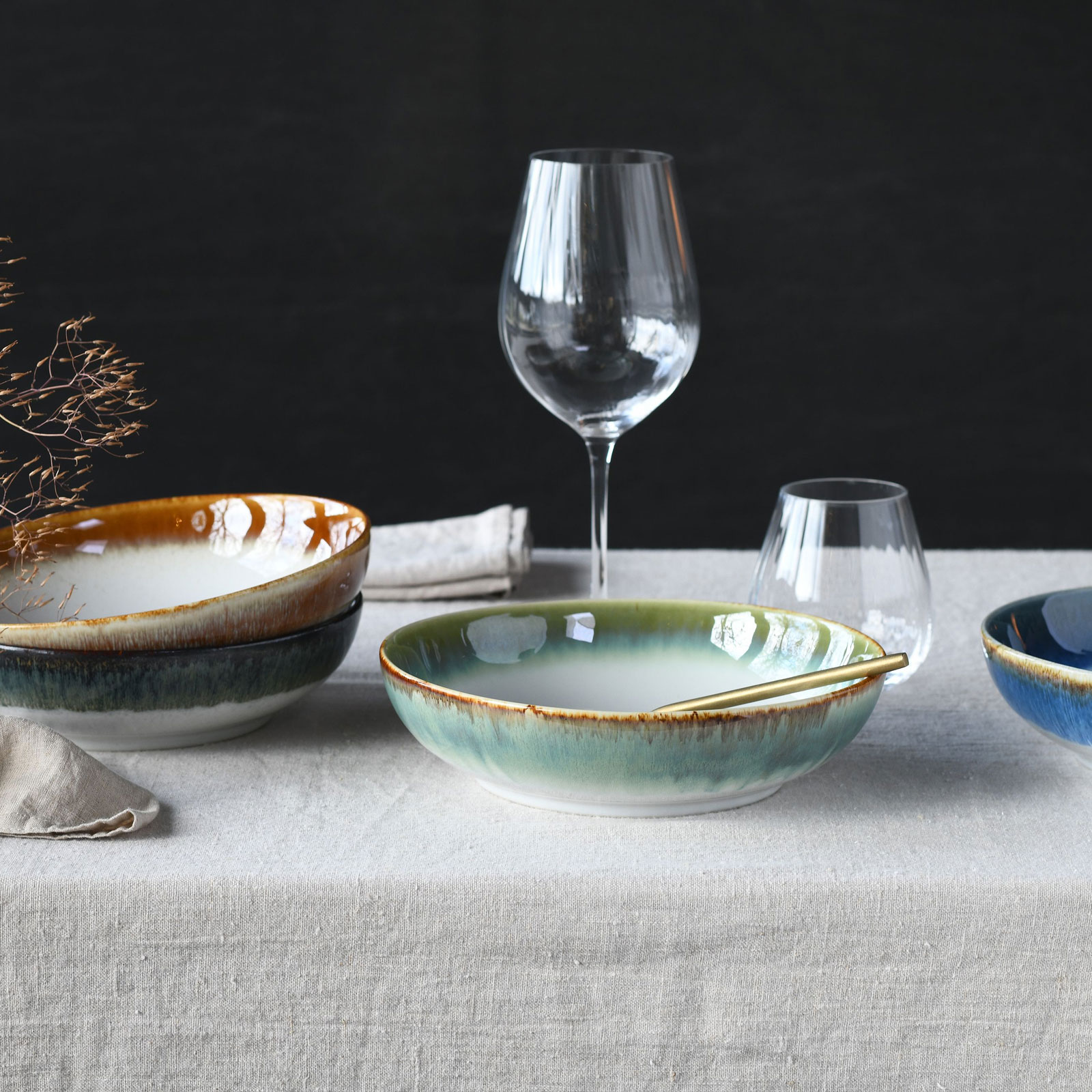 CreaTable Cascade 17547 Poké Bowl Set, 4-teilig