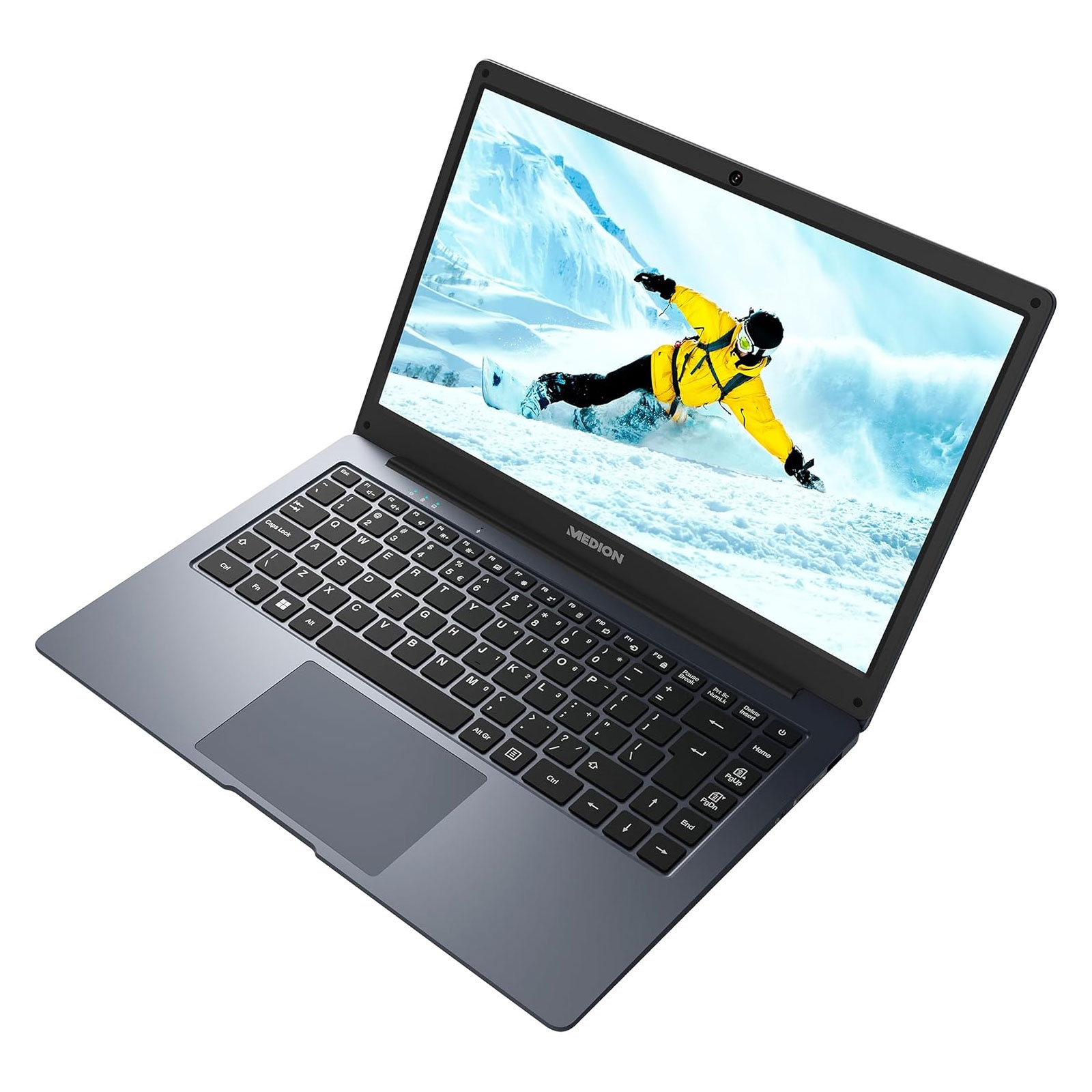 Medion E14223 (MD62560), Grau, 14 Zoll, Full HD, Intel Celeron N4120, 4 GB, 128 GB Flash, Intel UHD