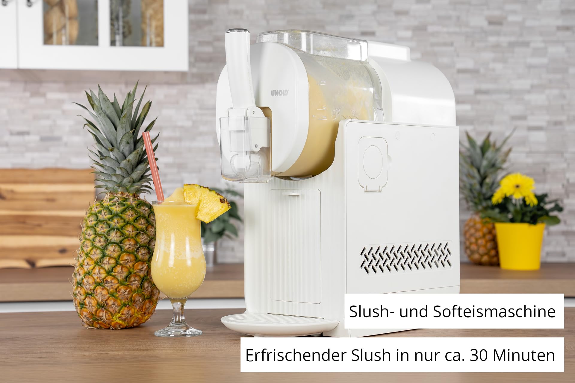 UNOLD Sofia 48960 2in1 Cremefarben Slush - und Softeismaschine