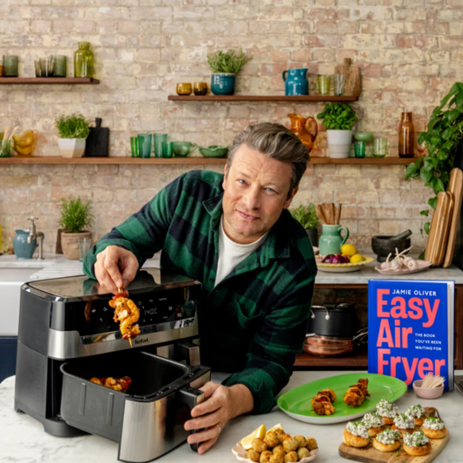 TEFAL EY90JD Jamie Oliver Doppel-Heißluftfritteuse 8,3 l Füllmenge
