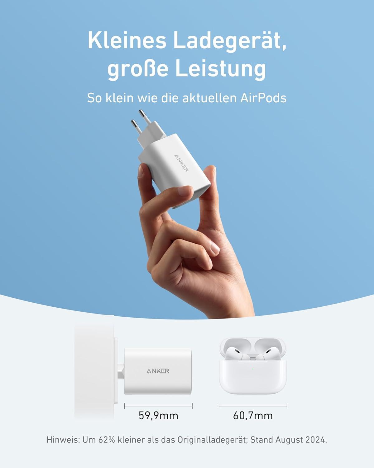 Anker Nano 100W Ladegerät + 1,8m USB-C Ladekabel
