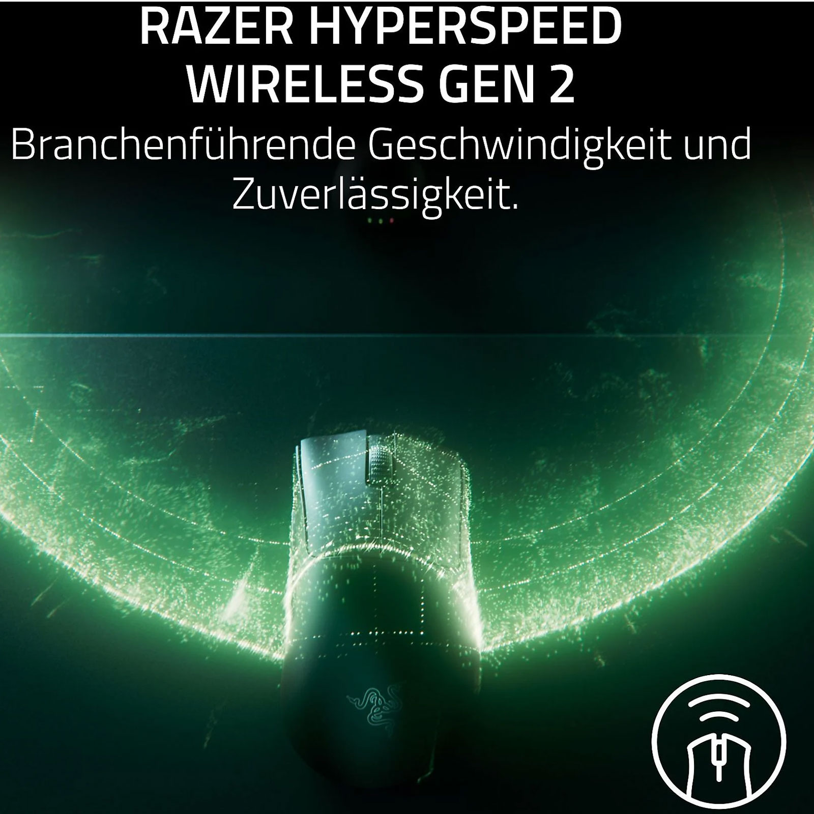 RAZER DeathAdder V4 Pro, Schwarz Gaming-Maus