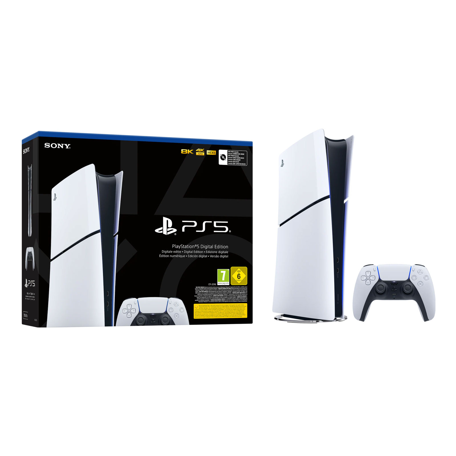 Sony PlayStation 5 Slim Digital Edition  1TB  + Wireless Controller