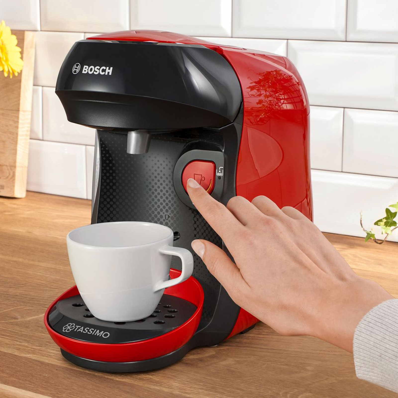 Bosch TAS1003 TASSIMO Multi-Getränke-Autom. HAPPY just red