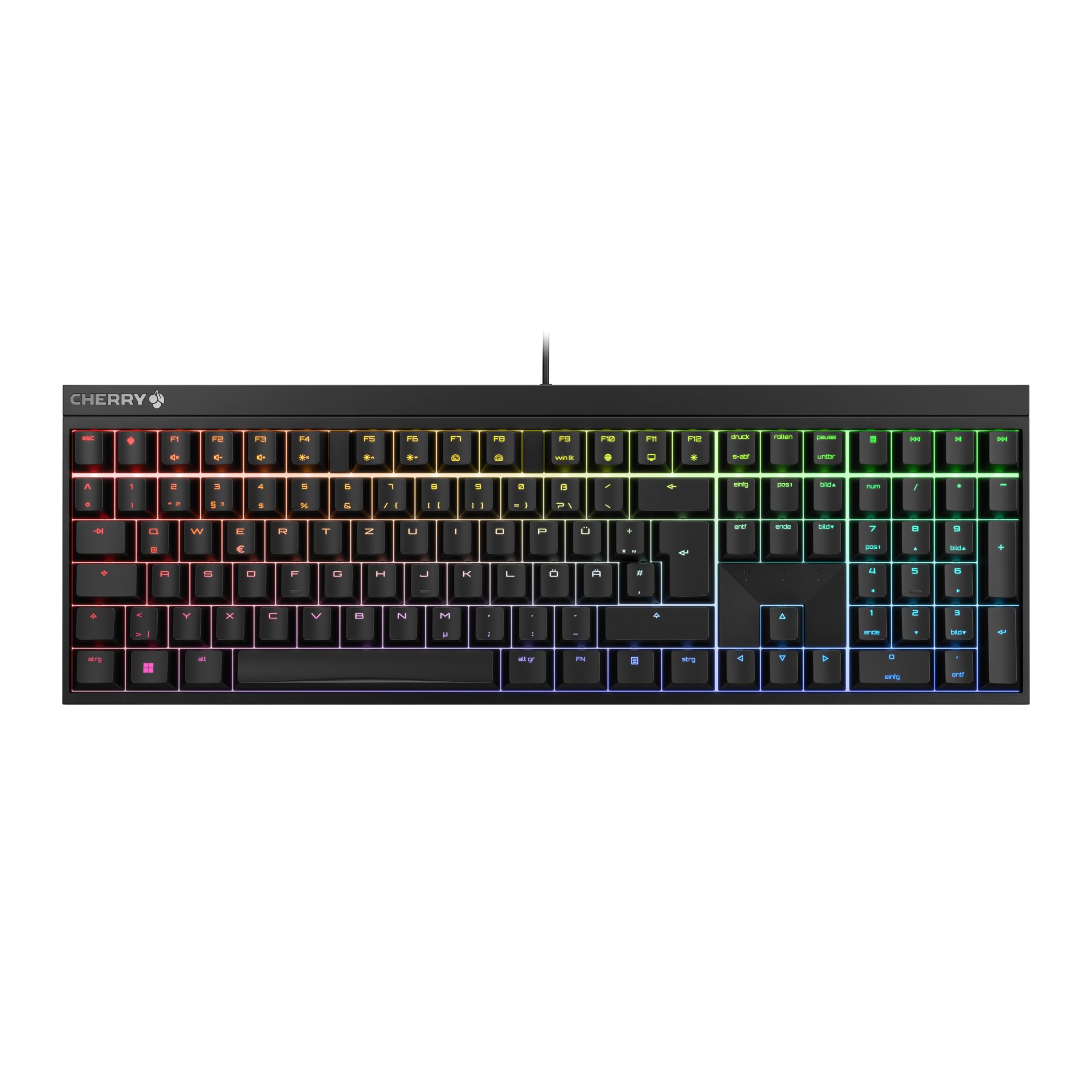 CHERRY MX 2.0S, Mechanische Gaming-Tastatur mit RGB-Beleuchtung
