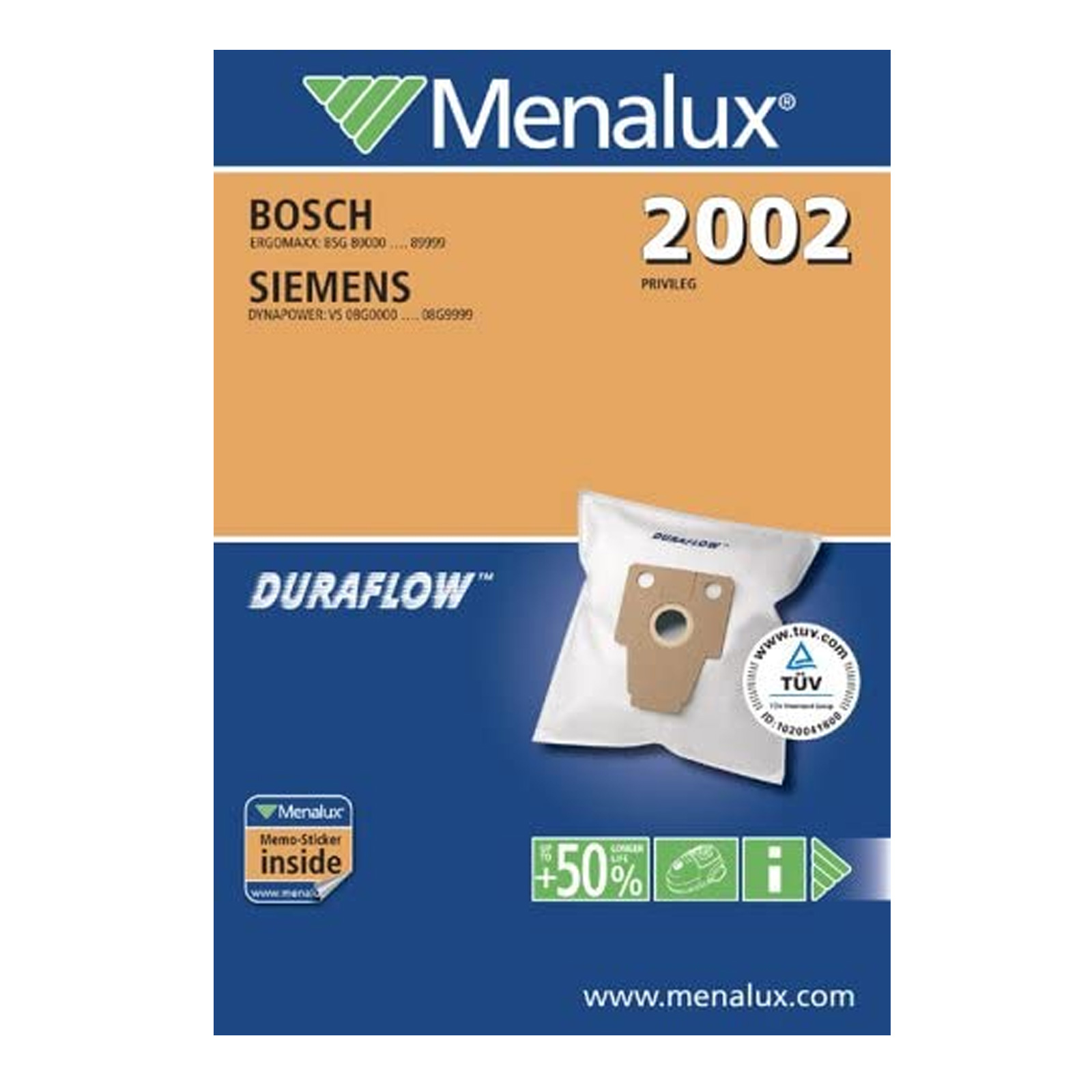 Menalux 2002 Staubbeutel Menalux 2002 Staubbeutel