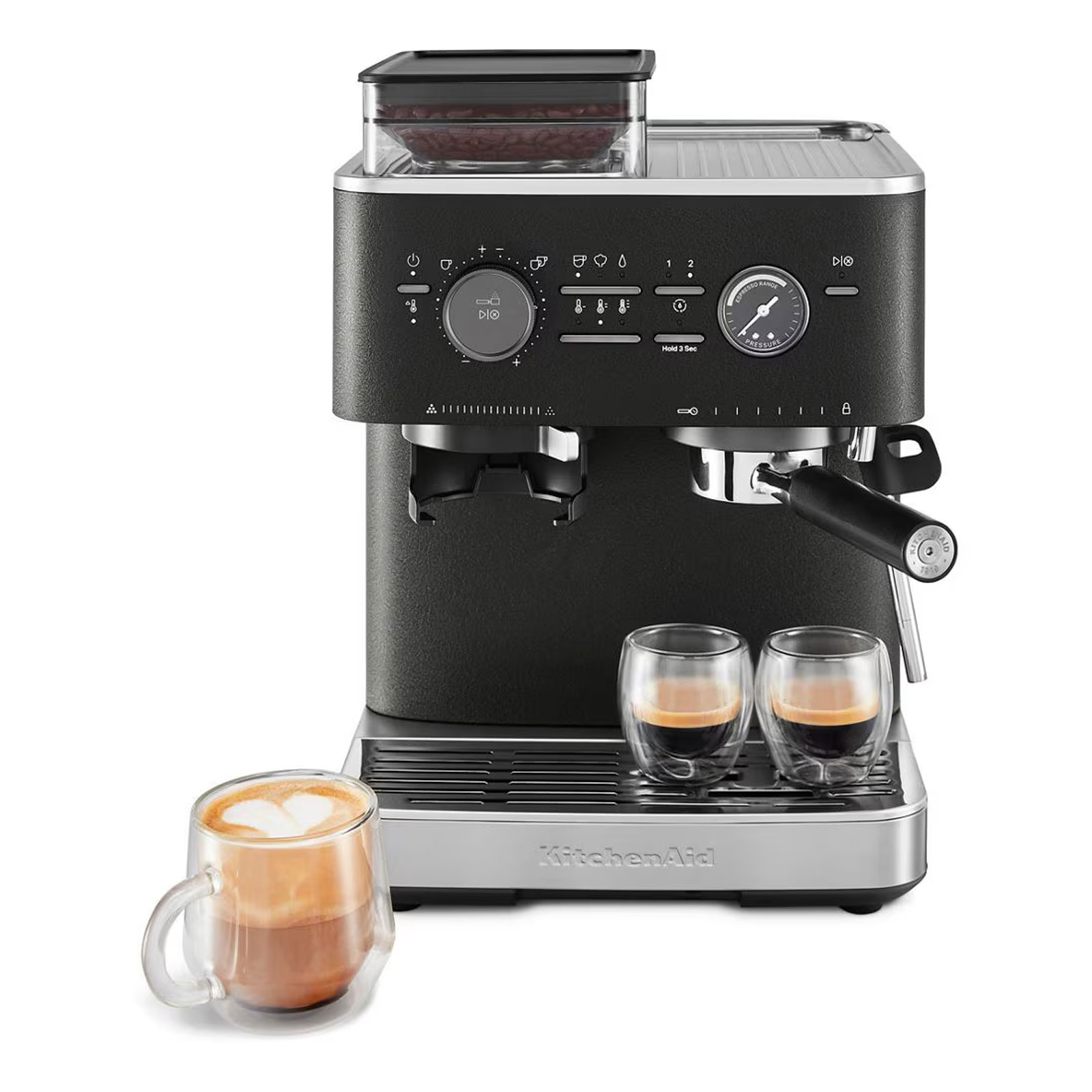 KitchenAid 5KES6551EBK Espresso CAST IRON Siebträgermaschine