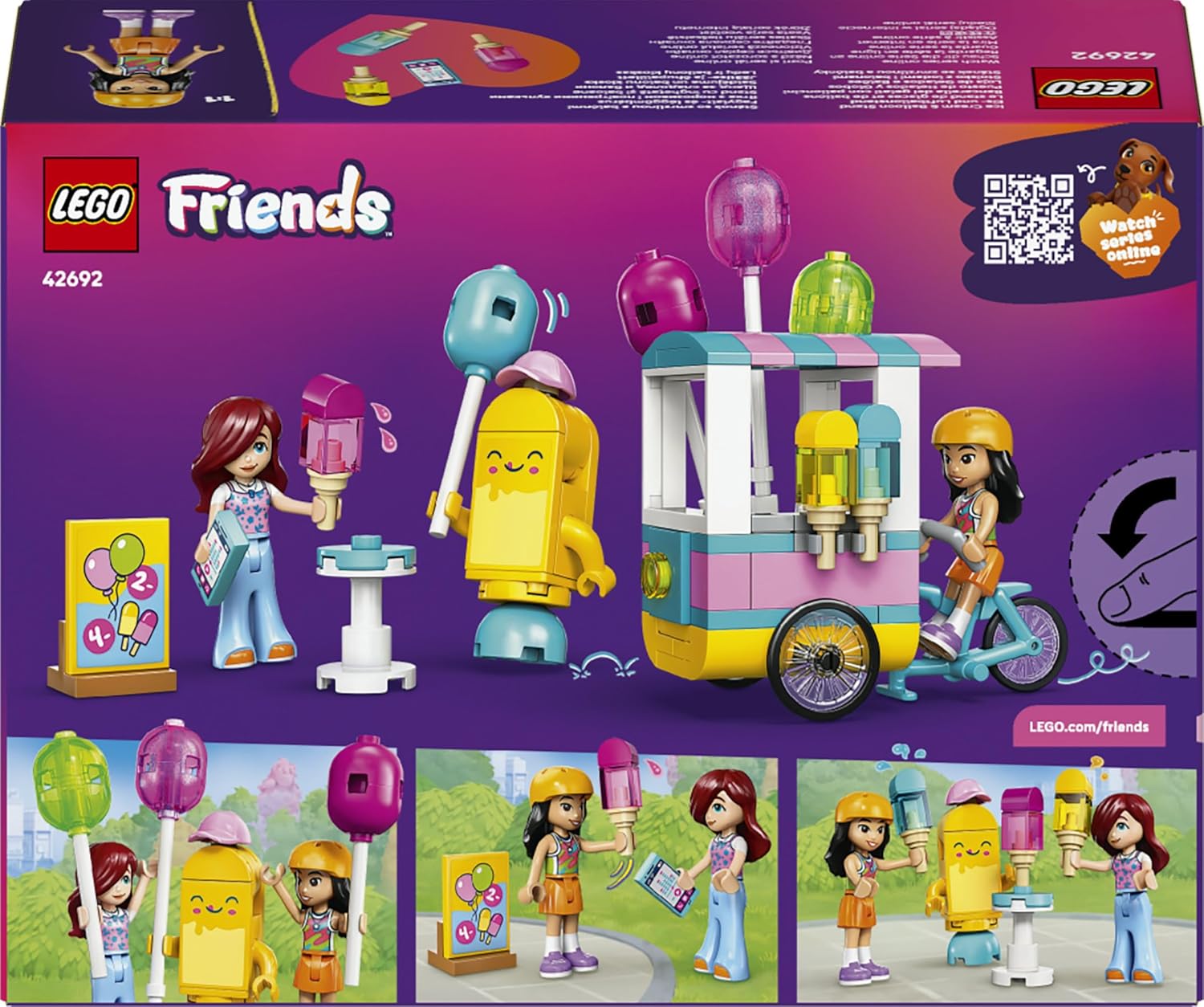 LEGO Friends EIS- und Luftballonstand - Spielzeugladen mit Fahrrad, 42692