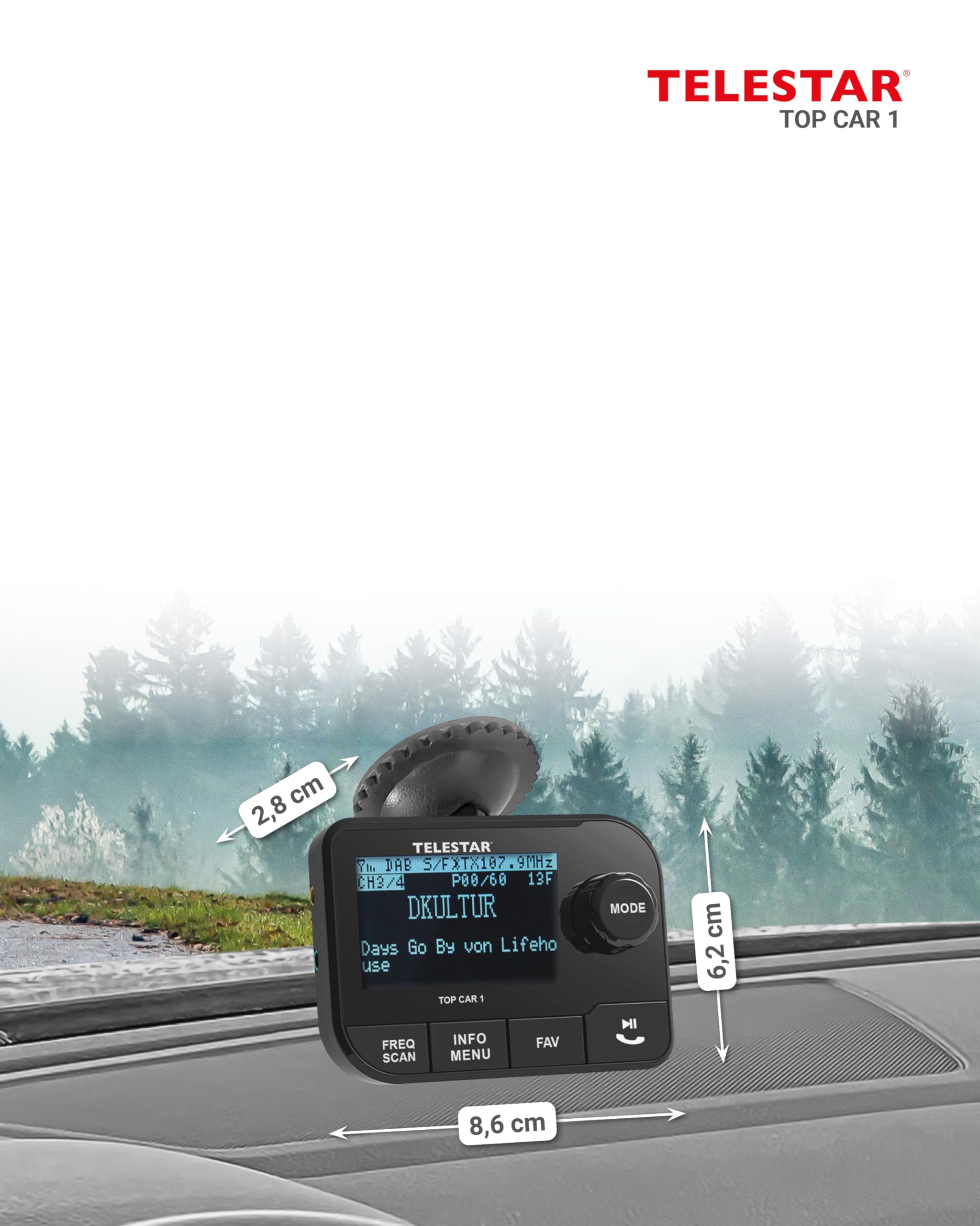 TELESTAR TOP CAR 1 – DAB+ Adapter für Autoradios