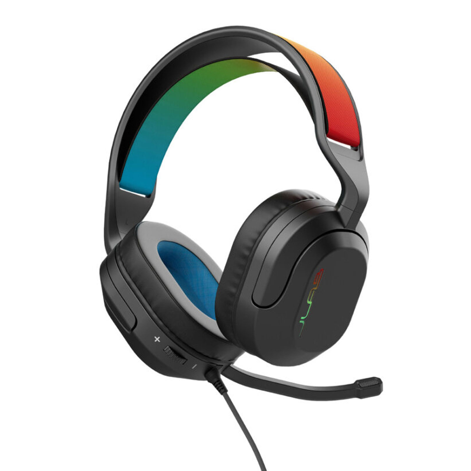 JLab Gaming Nightfall Wired Headset On Ear - Schwarz