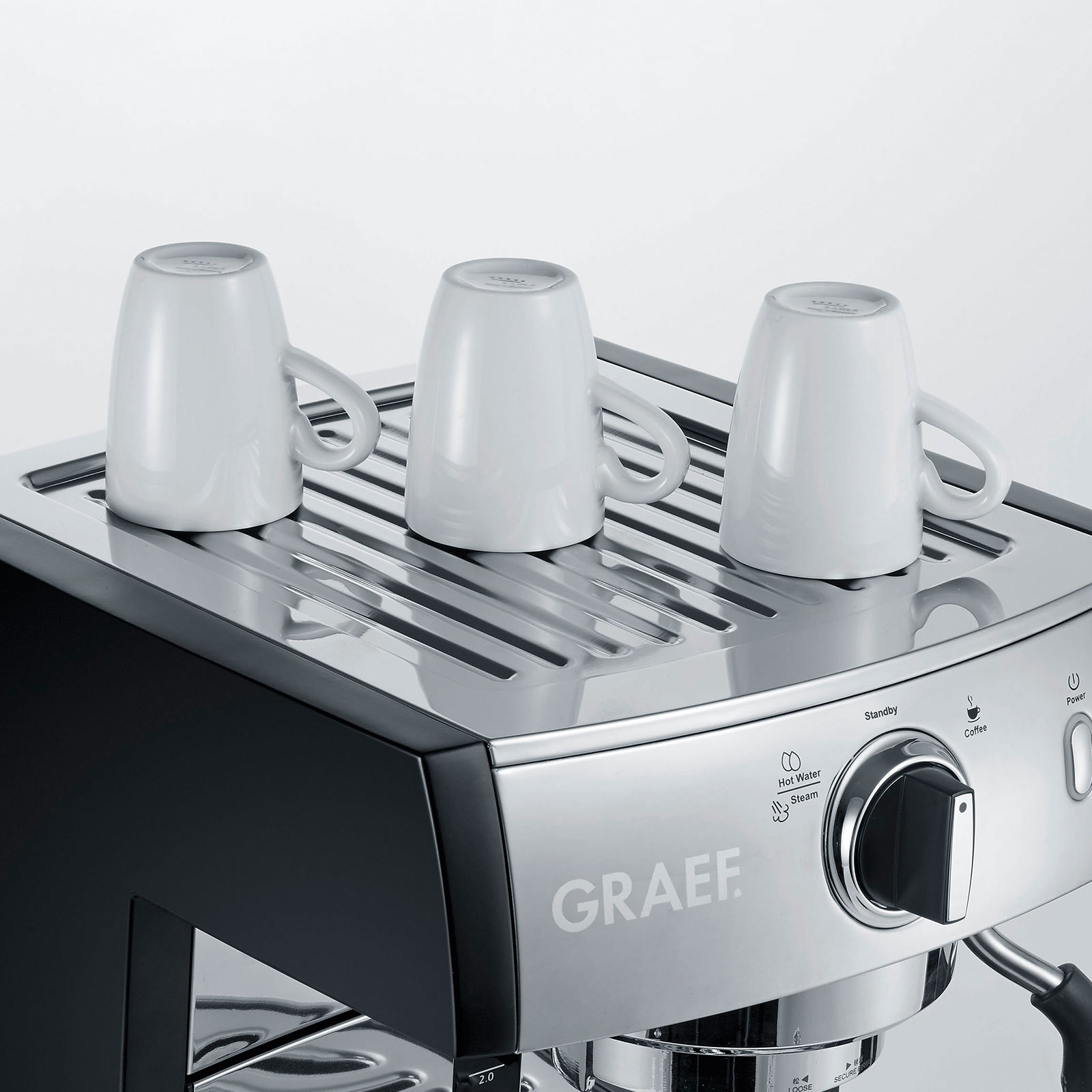GRAEF ES 702 EU pivalla Set Siebträger inkl. Kaffeemühle CM702EU