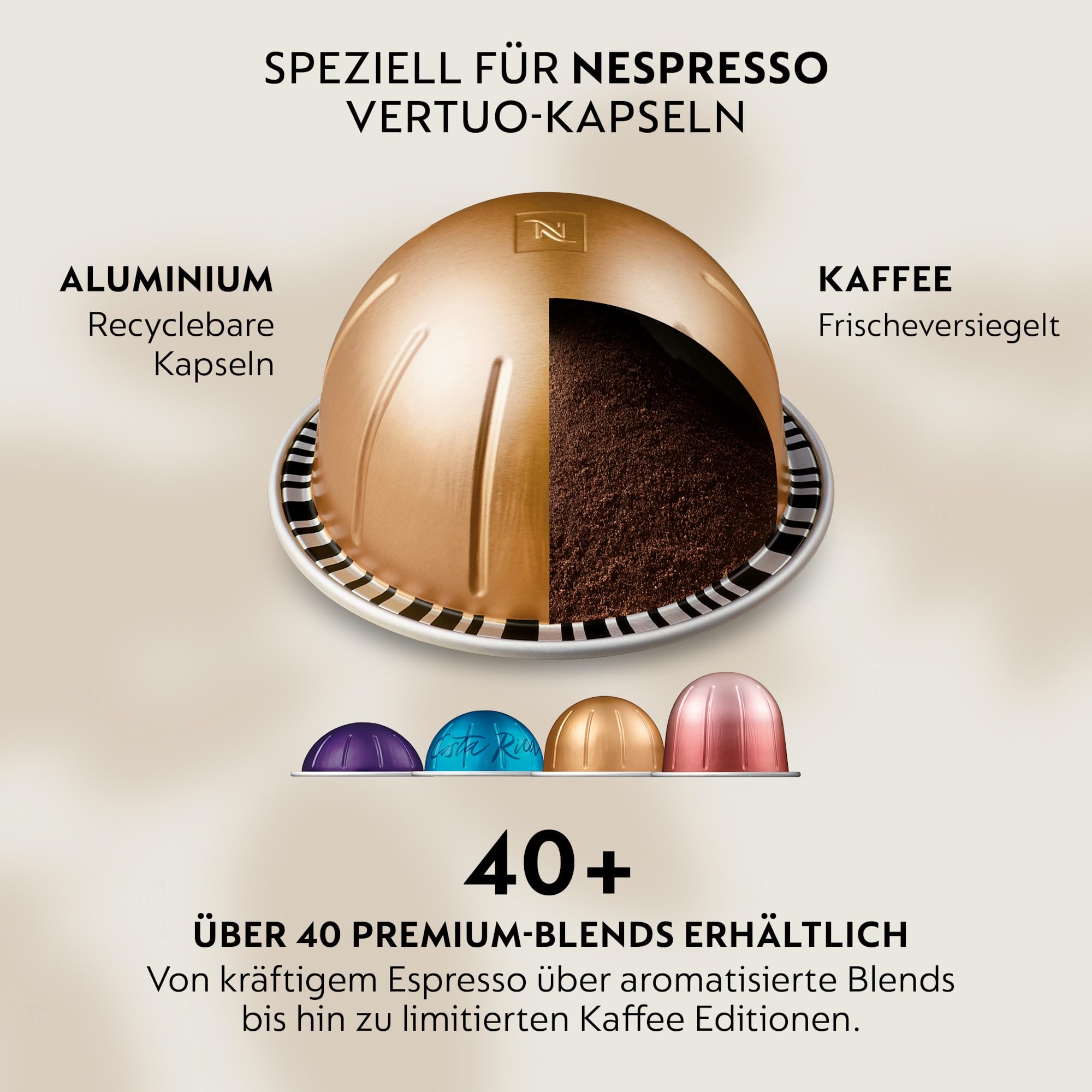 Nespresso Krups VERTUO Up Ocean Blue XN9404 inkl. Aeroccino 3 Milchaufschäumer