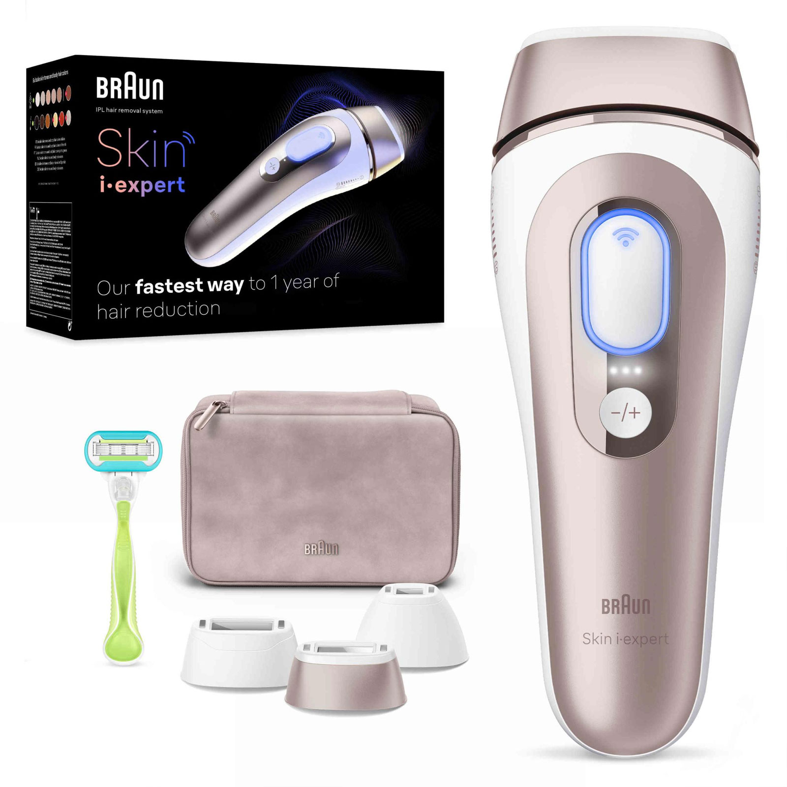 BRAUN IPL Haarentferner IPL Skin i·expert PL7253 mit gratis App und 3 Aufsätzen BRAUN IPL Haarentferner IPL Skin i·expert PL7253 mit gratis App und 3 Aufsätzen