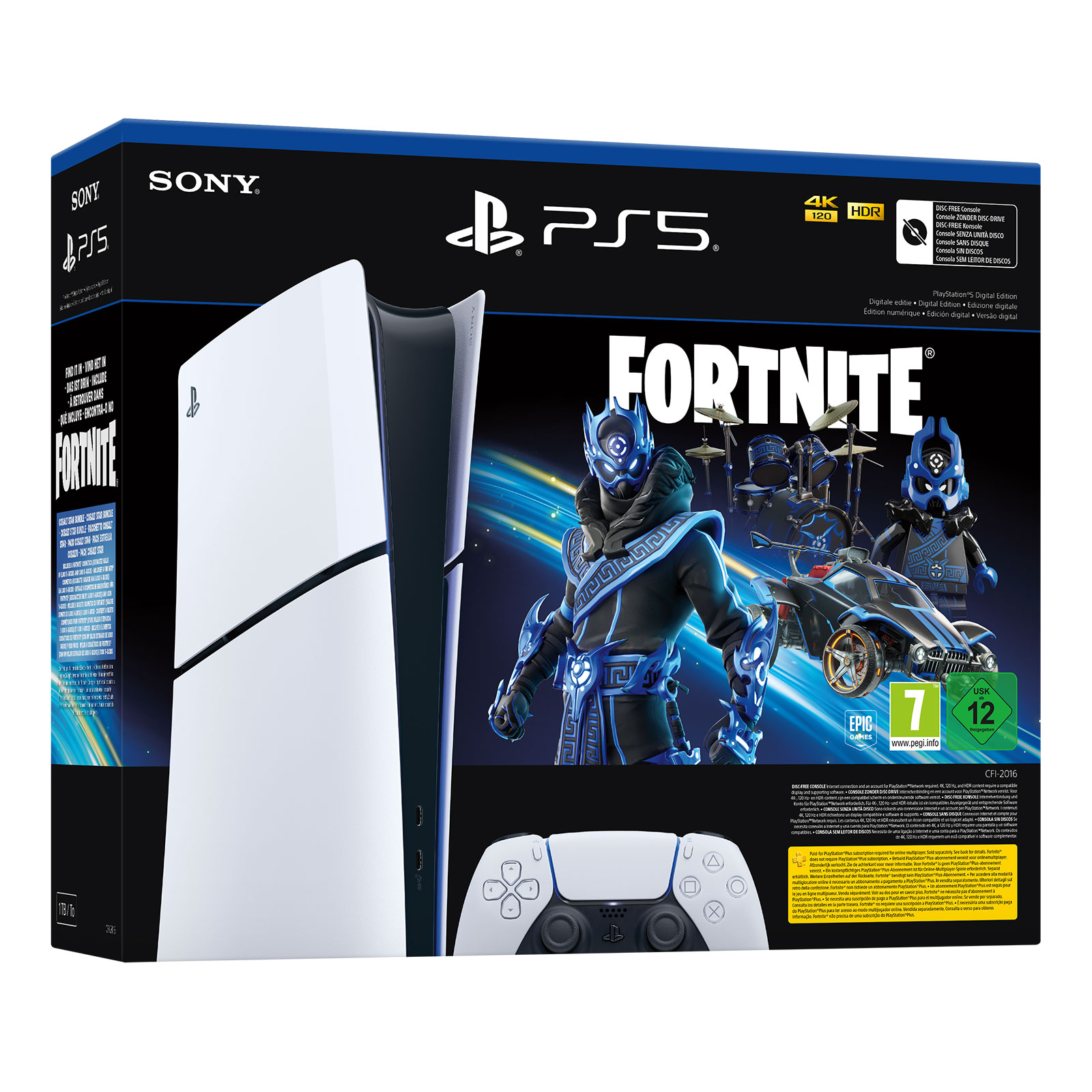 SONY PlayStation®5 Digital Edition - Fortnite® Cobalt Star Bundle (Modellgruppe - Slim)