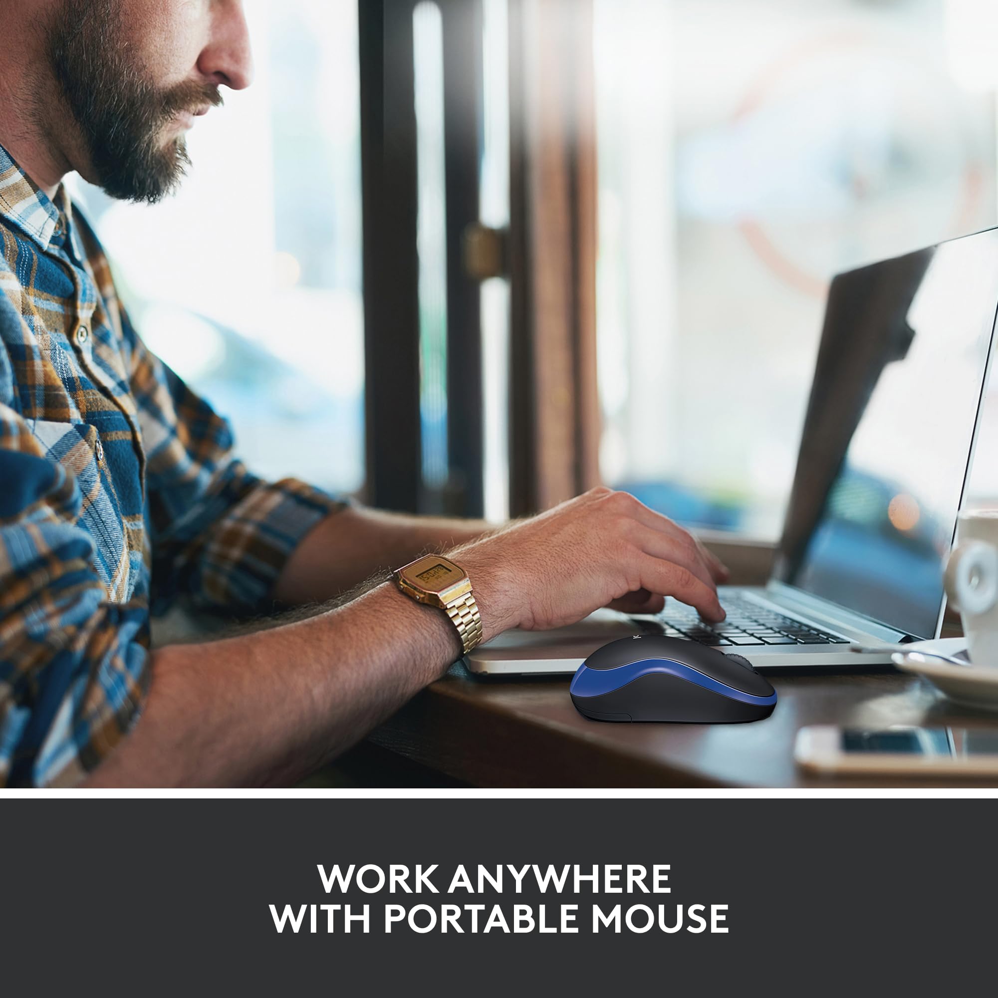 Logitech M185 Kabellose Maus 2,4 GHz PC und Mac Optical Tracking