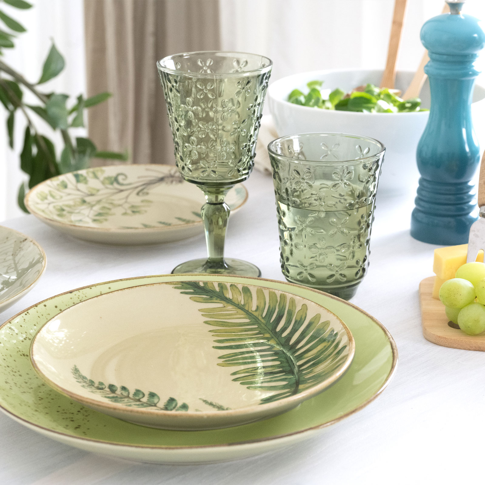 CreaTable 22710 Serie Nature Collection BOTANICA Geschirrset Kombiservice 16 teilig