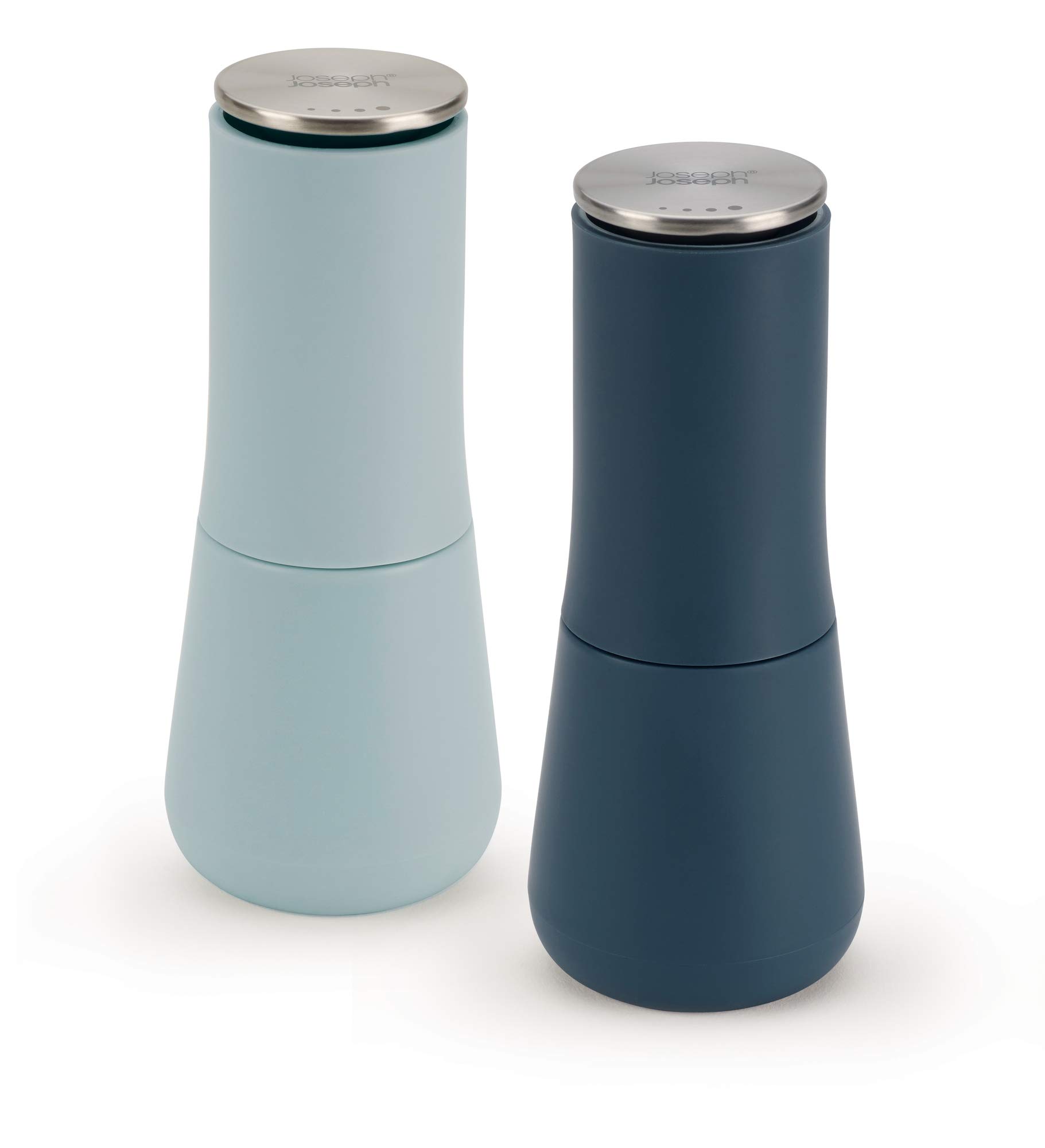 Joseph Joseph Milltop Salz- und Pfeffermühlen-Set Blau Keramikmühle