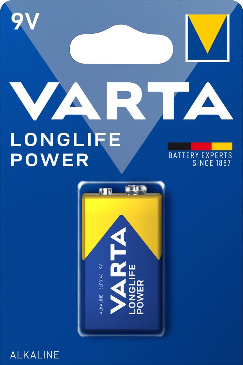 VARTA Batterien 9V Blockbatterie Longlife Power - 1 Stück