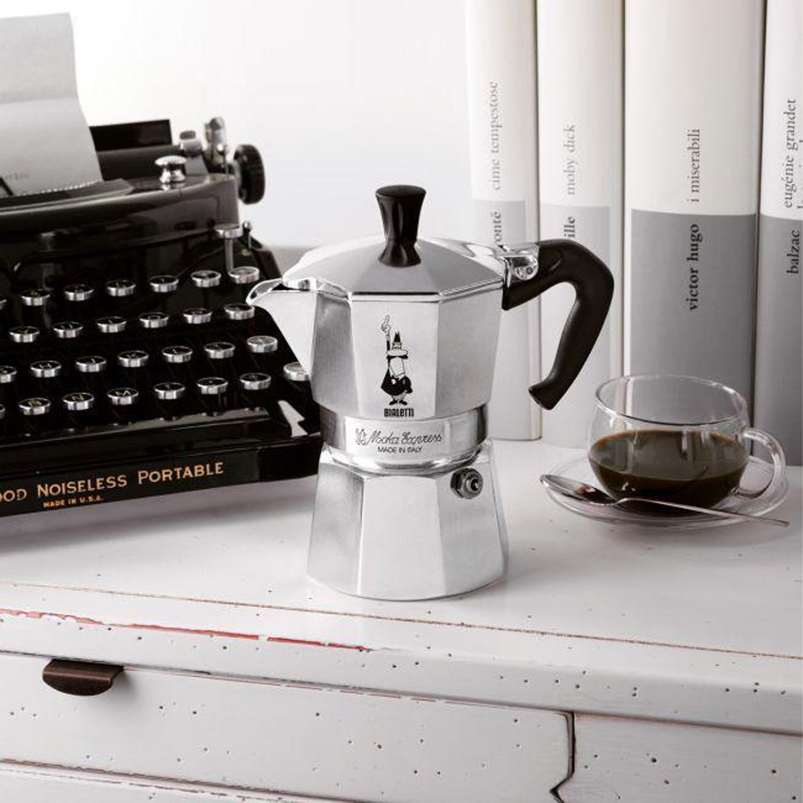Bialetti Moka Express Espressokocher (für 4 Tassen, 190 ml, silber) Bialetti Moka Express Espressokocher (für 4 Tassen, 190 ml, silber)
