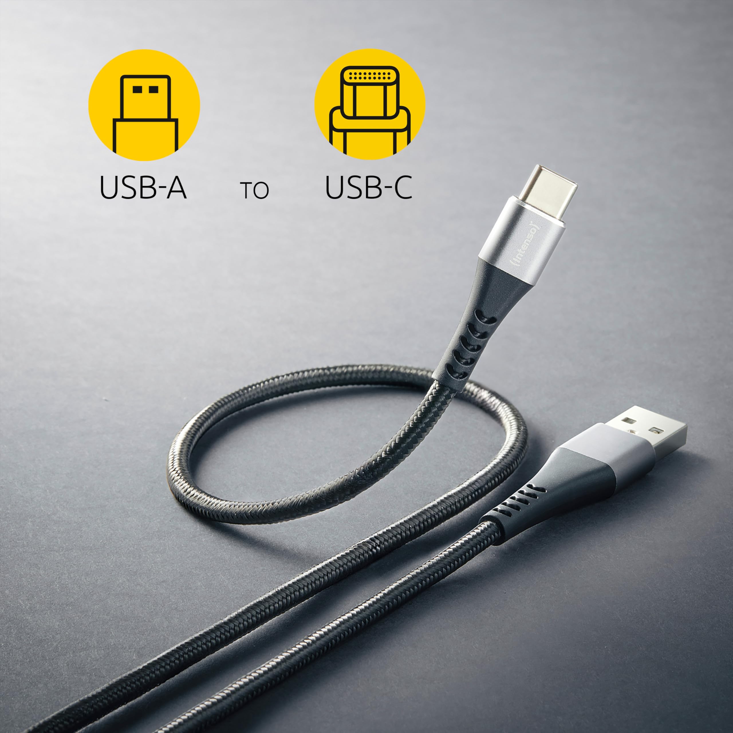 Intenso A315C USB-A auf USB-C Kabel, 60W Schnellladen