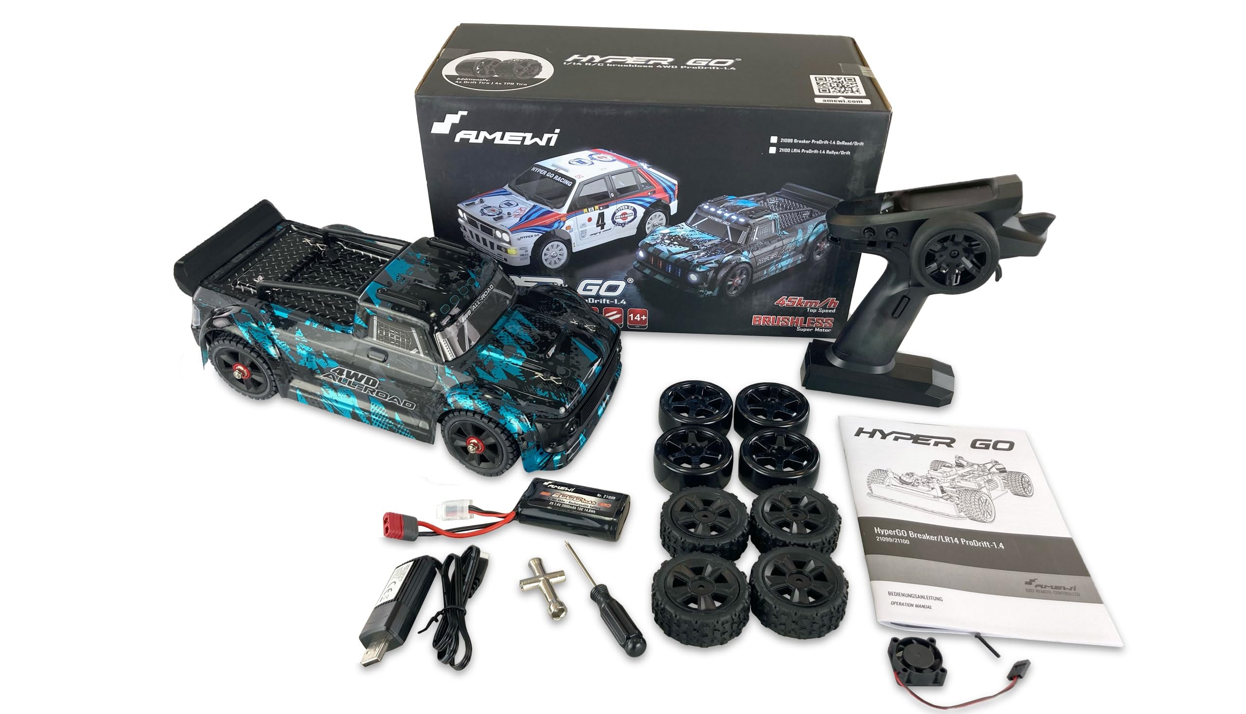 Amewi 21099 Hyper Go Breaker ProDrift-1.4 OnRoad/Drift