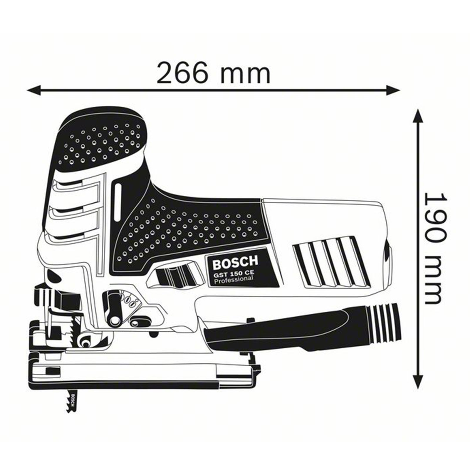 Bosch Professional GST 150 CE (L) Elektrische Stichsäge