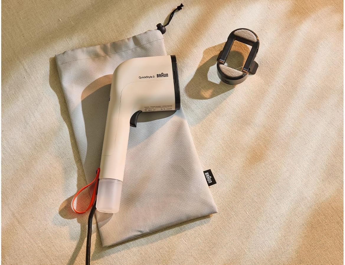 Braun QuickStyle 3 GS3012BG, kompakter und leichter Steamer, Dampfglätter