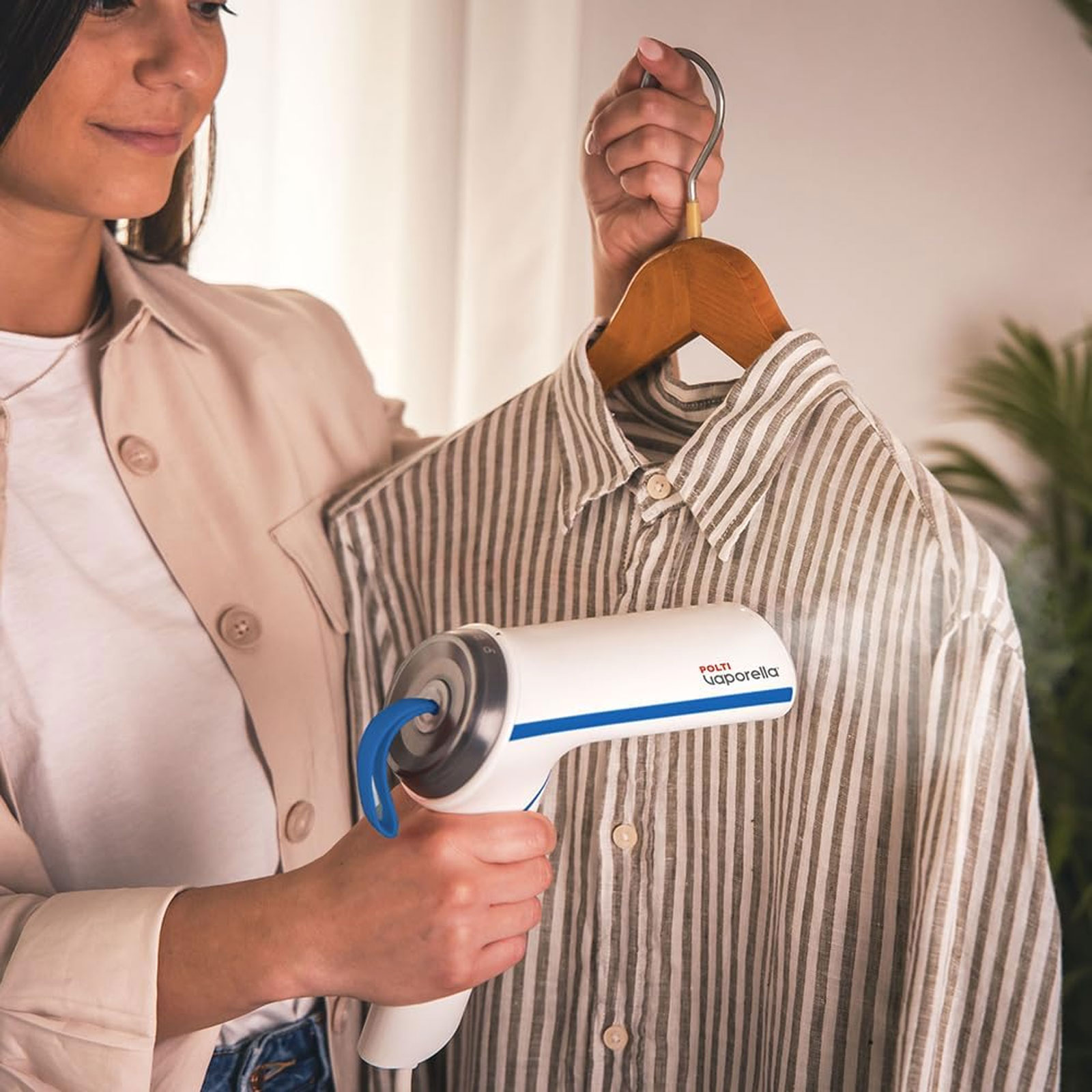 Polti Vaporella Travel Steamer Blau GSM50B Dampfbürste Polti Vaporella Travel Steamer Blau GSM50B Dampfbürste