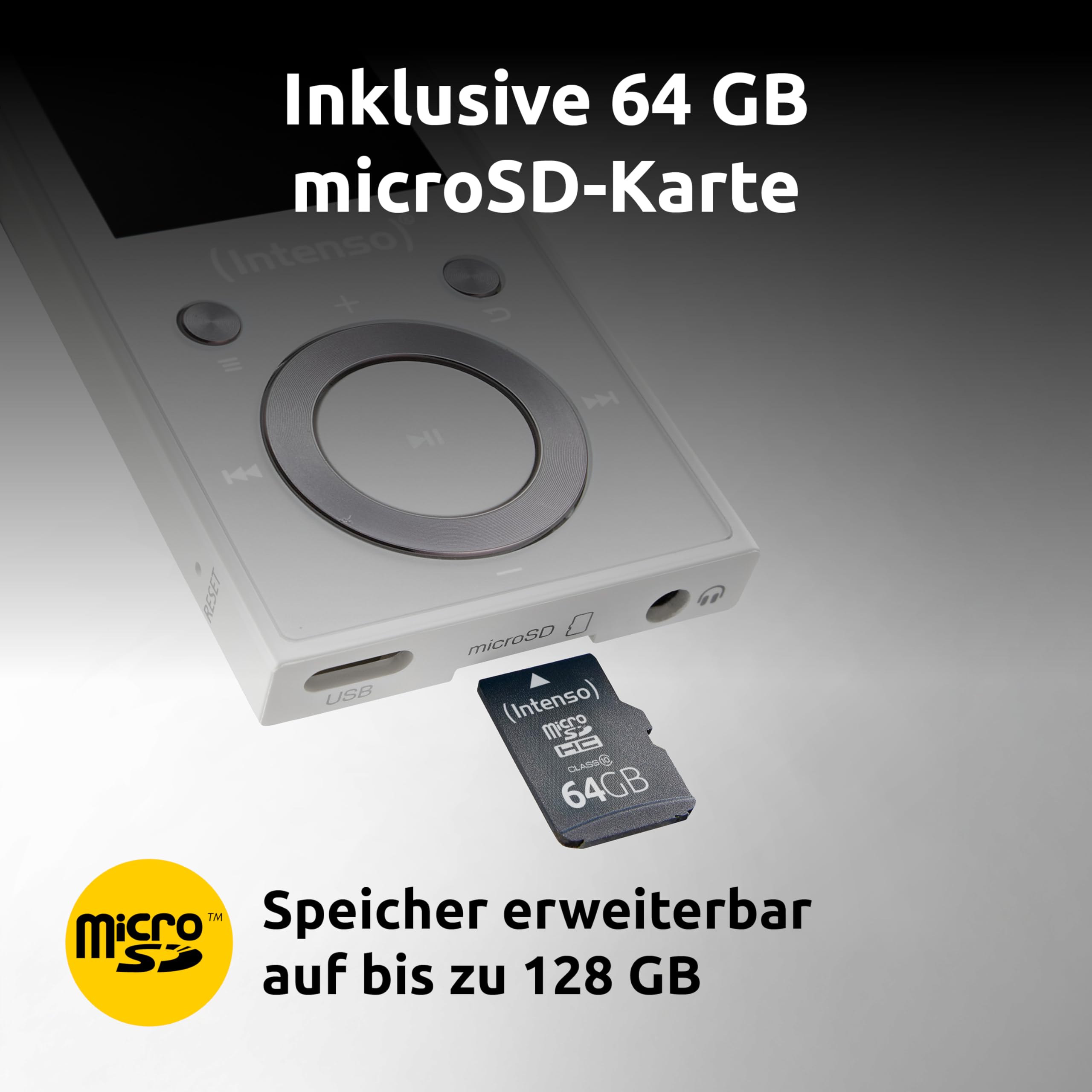 Intenso Video Scooter BT MP3 Player mit Bluetooth 5.0, 1,8 Zoll Farbdisplay