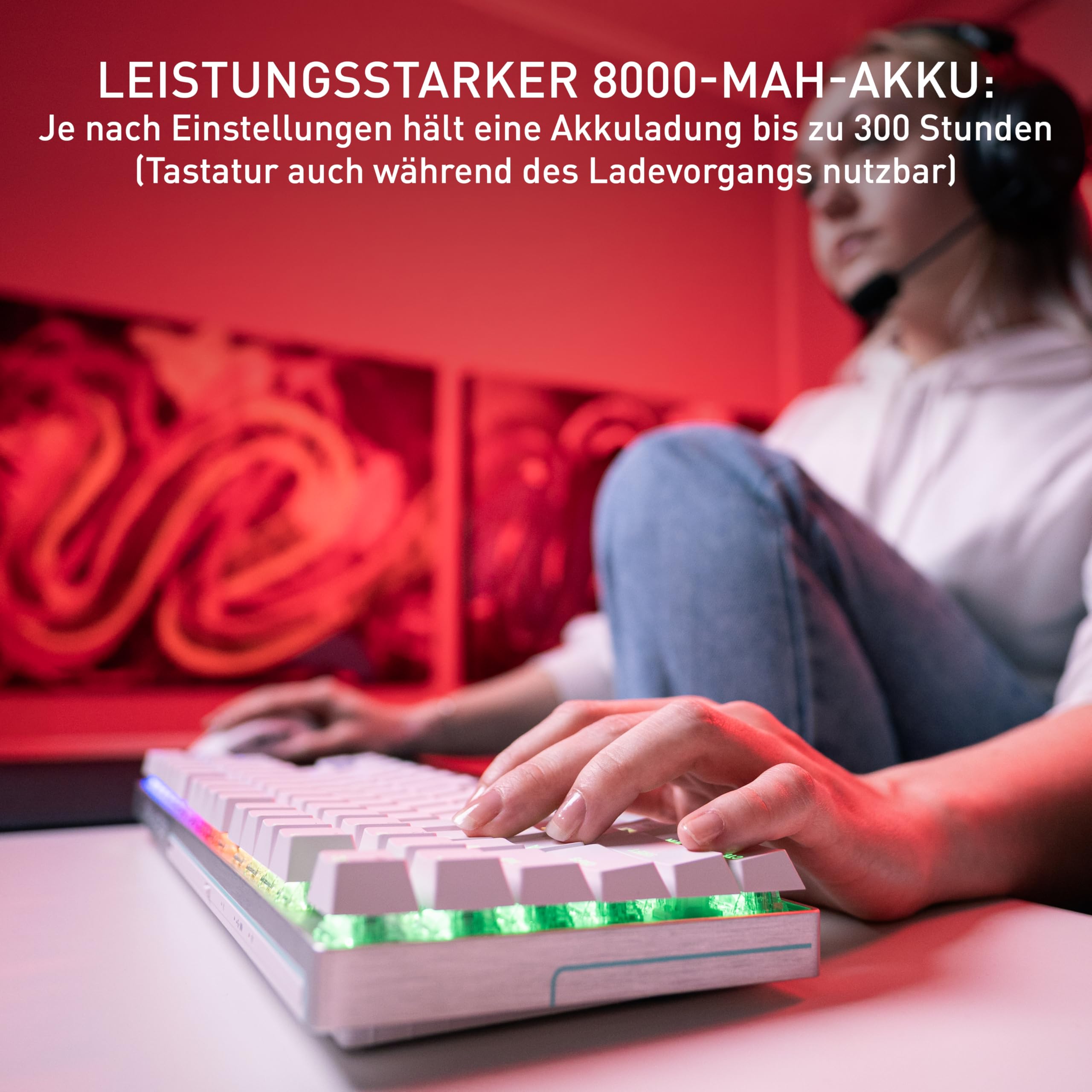 Cherry XTRFY MX 8.2 Pro TMR Wireless -Magnetisch-Mechanische TKL-Gaming-Tastatur