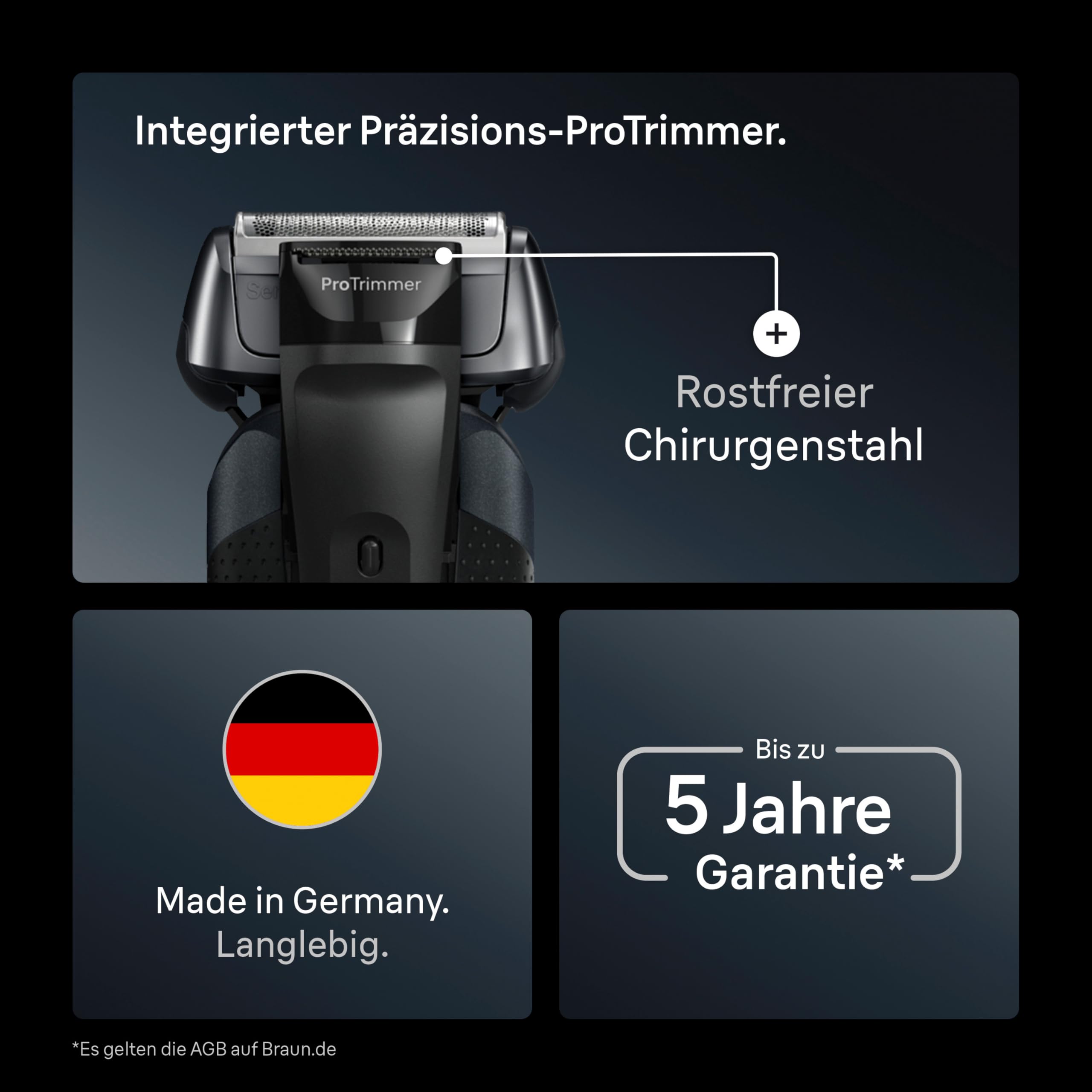 BRAUN Series 8 8663cc Herrenrasierer Elektrorasierer SmartCare Center